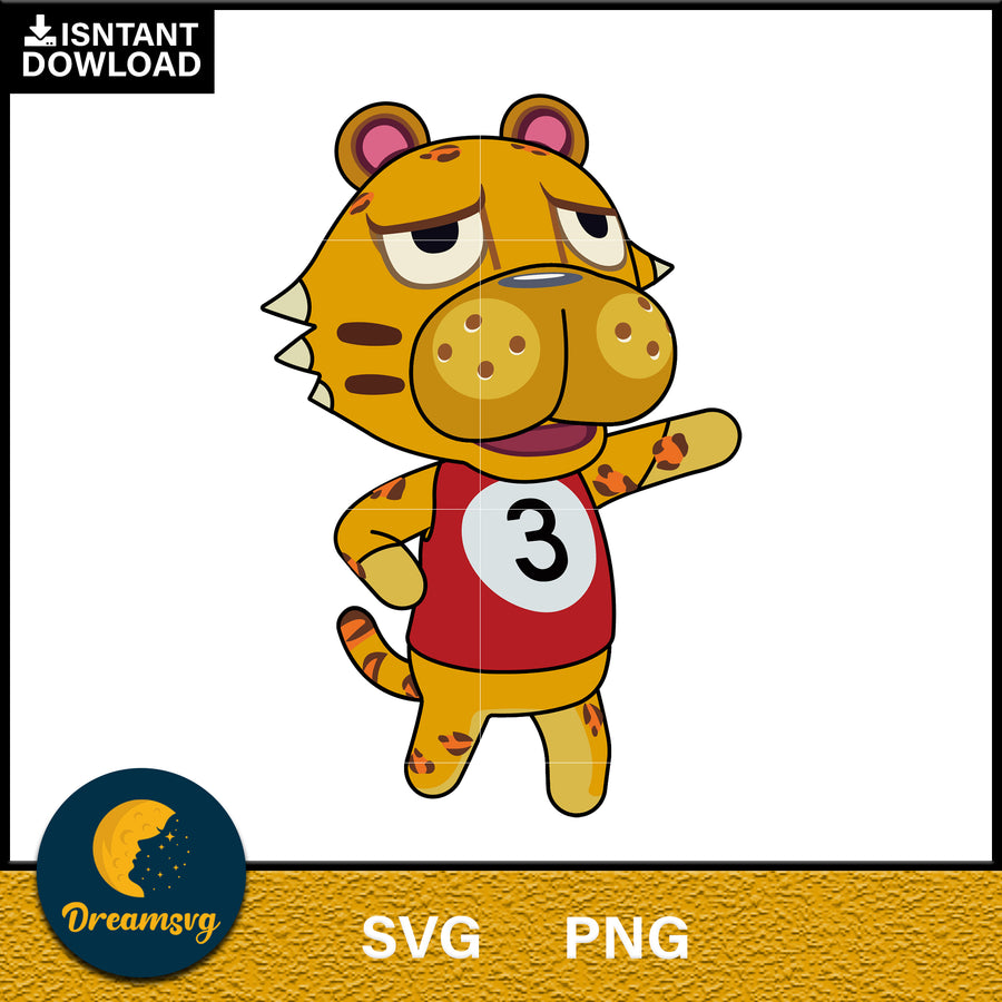 Leonard Animal Crossing Svg, Animal Crossing Svg, Animal Crossing Png, Cartoon svg, svg, png digital file