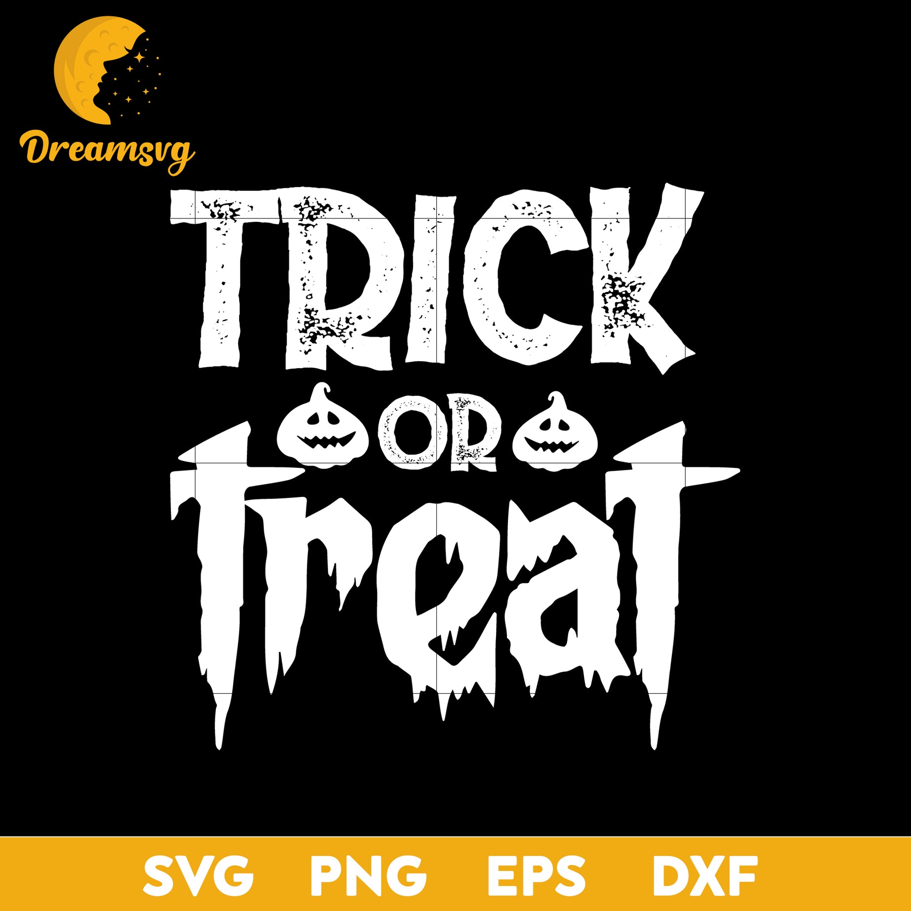 Trick or treat svg, Halloween svg, png, dxf, eps digital file.