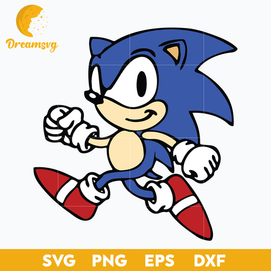 The Hedgehog Svg, Sonic Svg, Sonic Head Svg, Face Svg, Characters SVG, Cut files for Cricut, Cartoon svg, png, dxf, eps file.