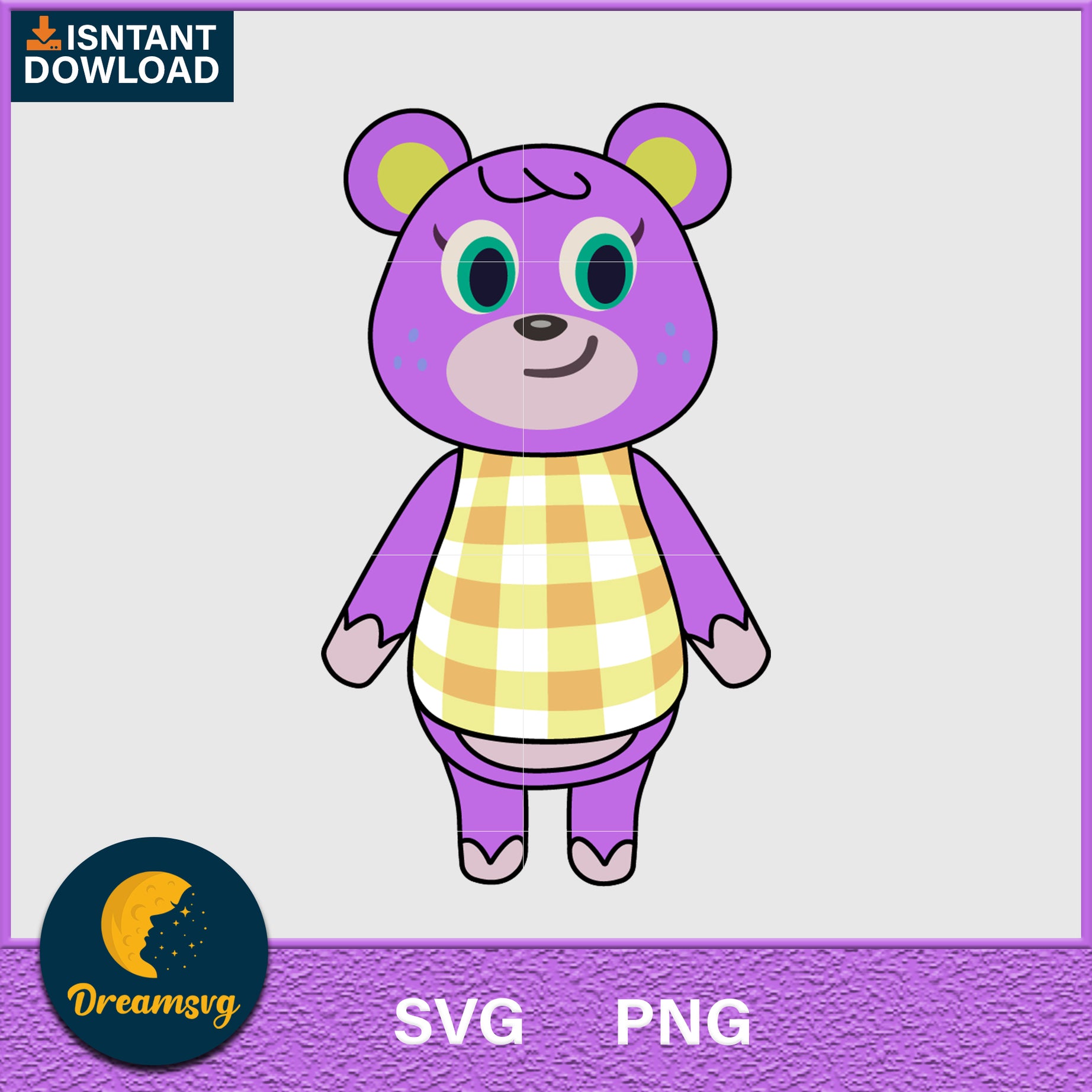 Megan Animal Crossing Svg, Animal Crossing Svg, Animal Crossing Png, Cartoon svg, svg, png digital file