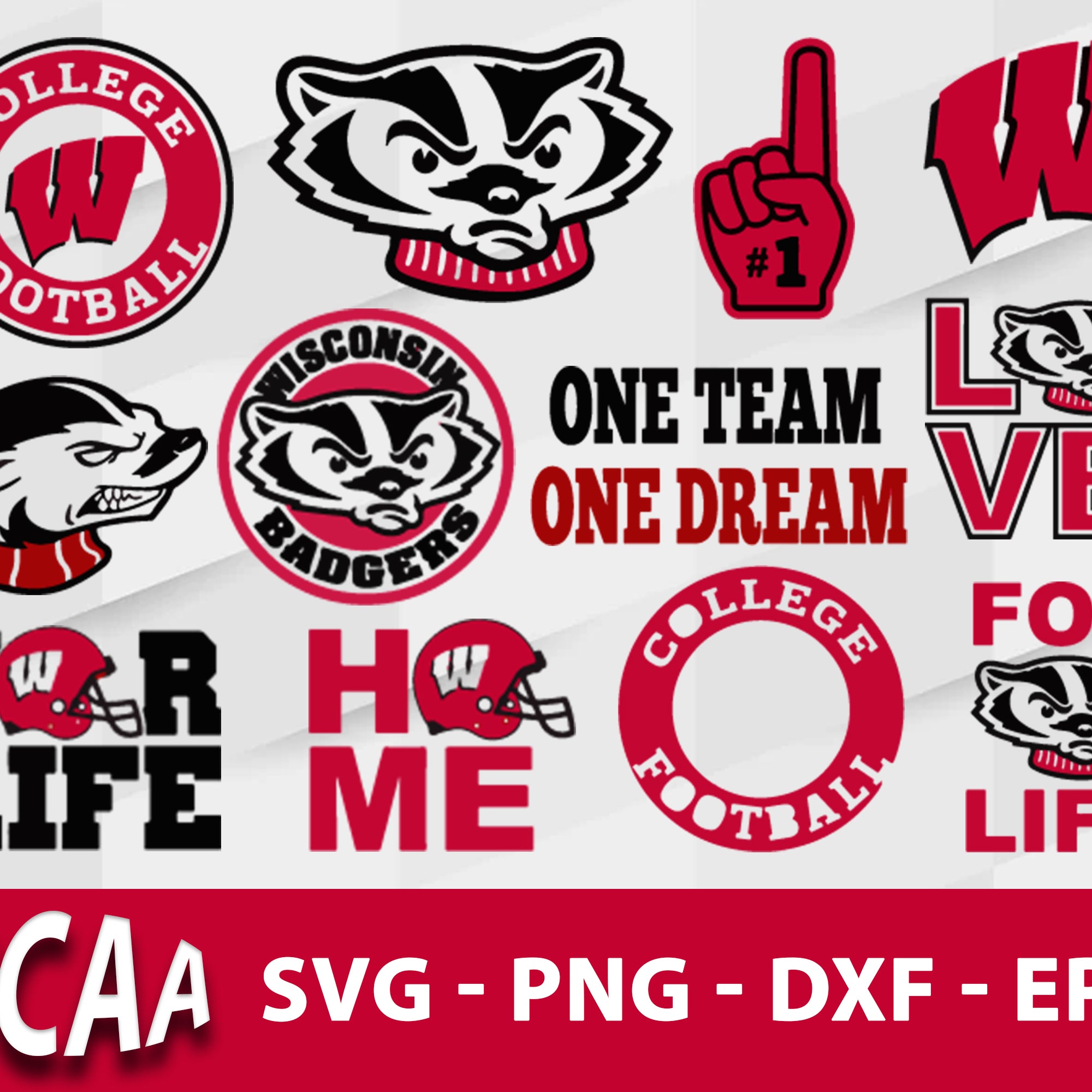 Wisconsin Badgers Svg Bundle, Wisconsin Badgers Svg, Sport Svg, Ncaa Svg, Png, Dxf, Eps Digital file.