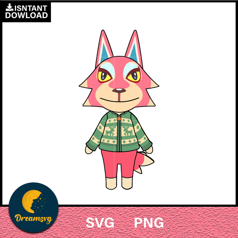 Freya Animal Crossing Svg, Animal Crossing Svg, Animal Crossing Png, Cartoon svg, svg, png digital file