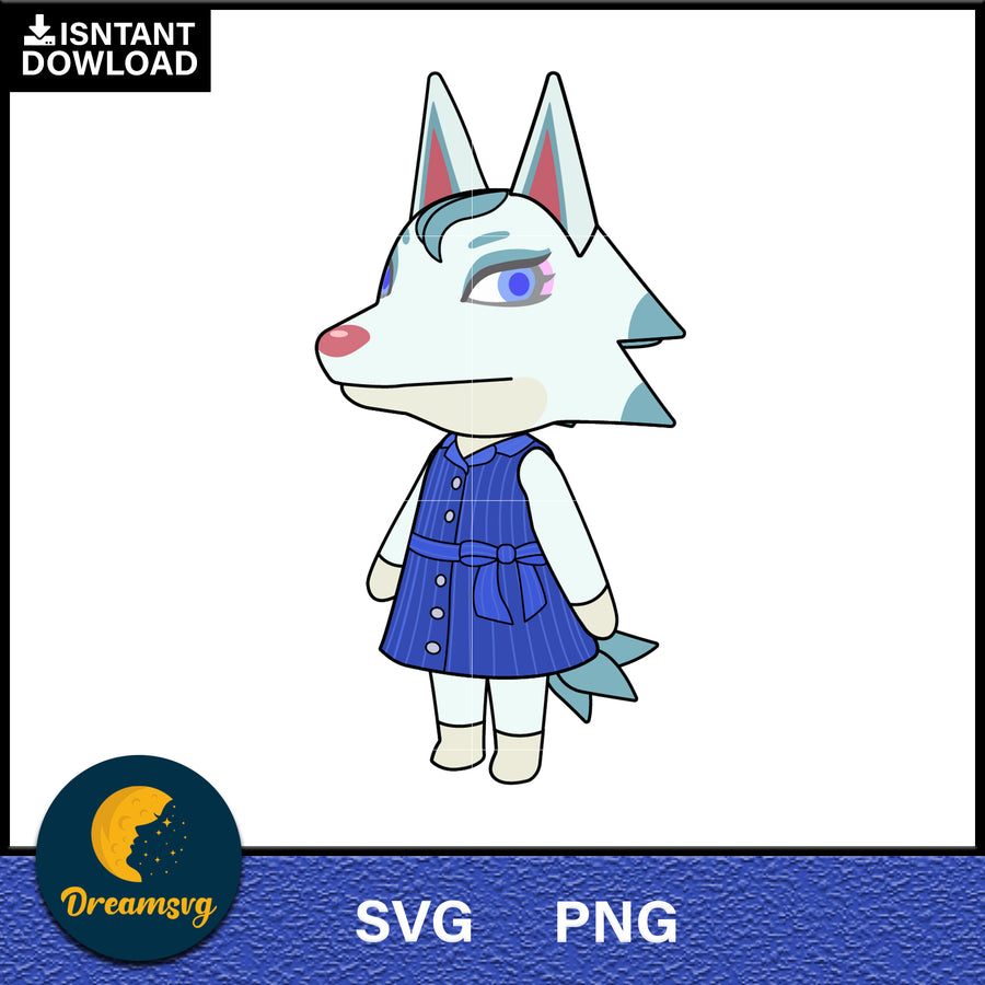 Whitney Animal Crossing Svg, Animal Crossing Svg, Animal Crossing Png, Cartoon svg, svg, png digital file
