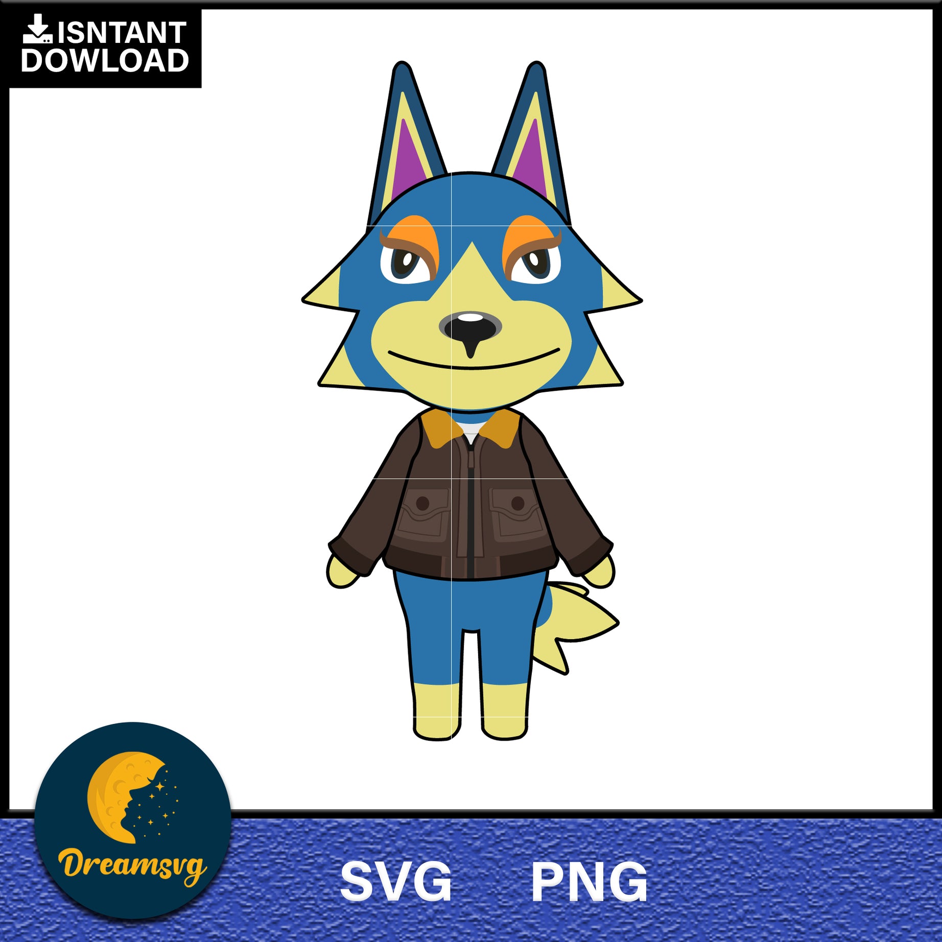 Wolfgang Animal Crossing Svg, Animal Crossing Svg, Animal Crossing Png, Cartoon svg, svg, png digital file