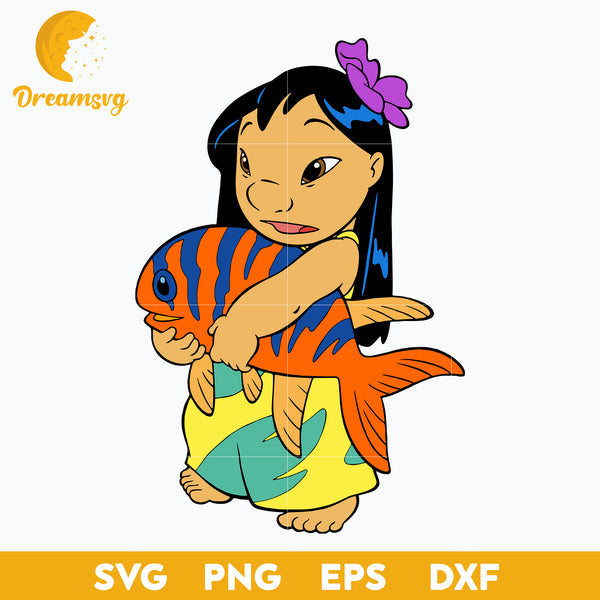 Lilo Pelekai SVG, Lilo and Stitch SVG, Cartoon SVG, PNG, DXF, EPS Digital File ST002422