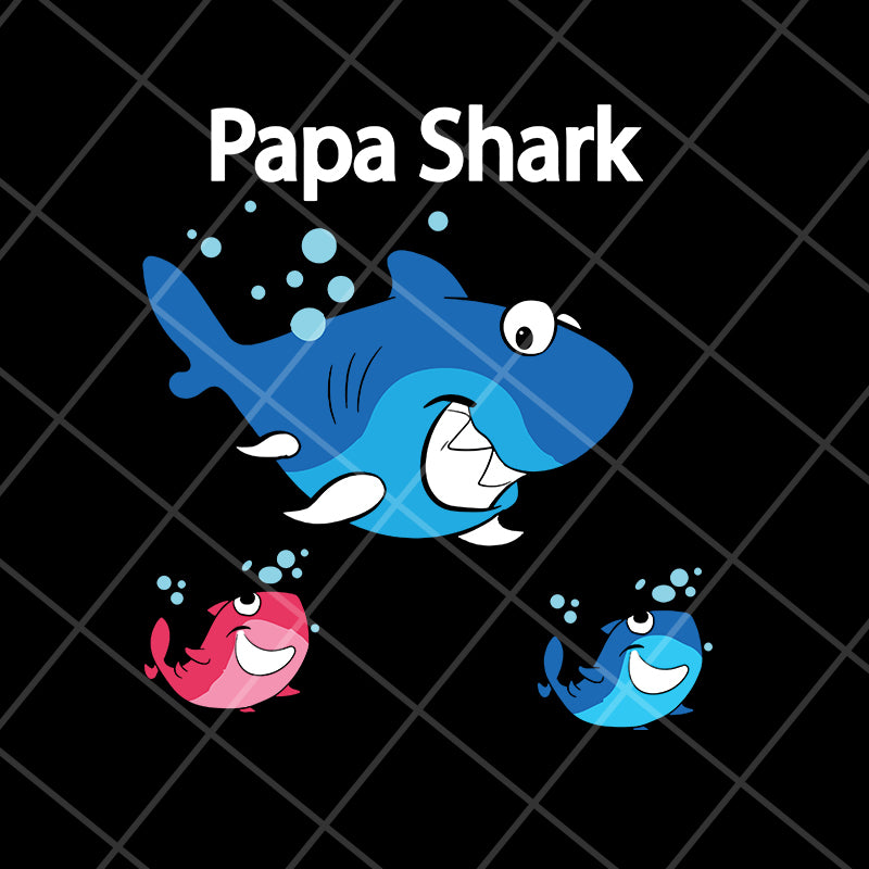  papa shark svg, png, dxf, eps digital file FTD18052109