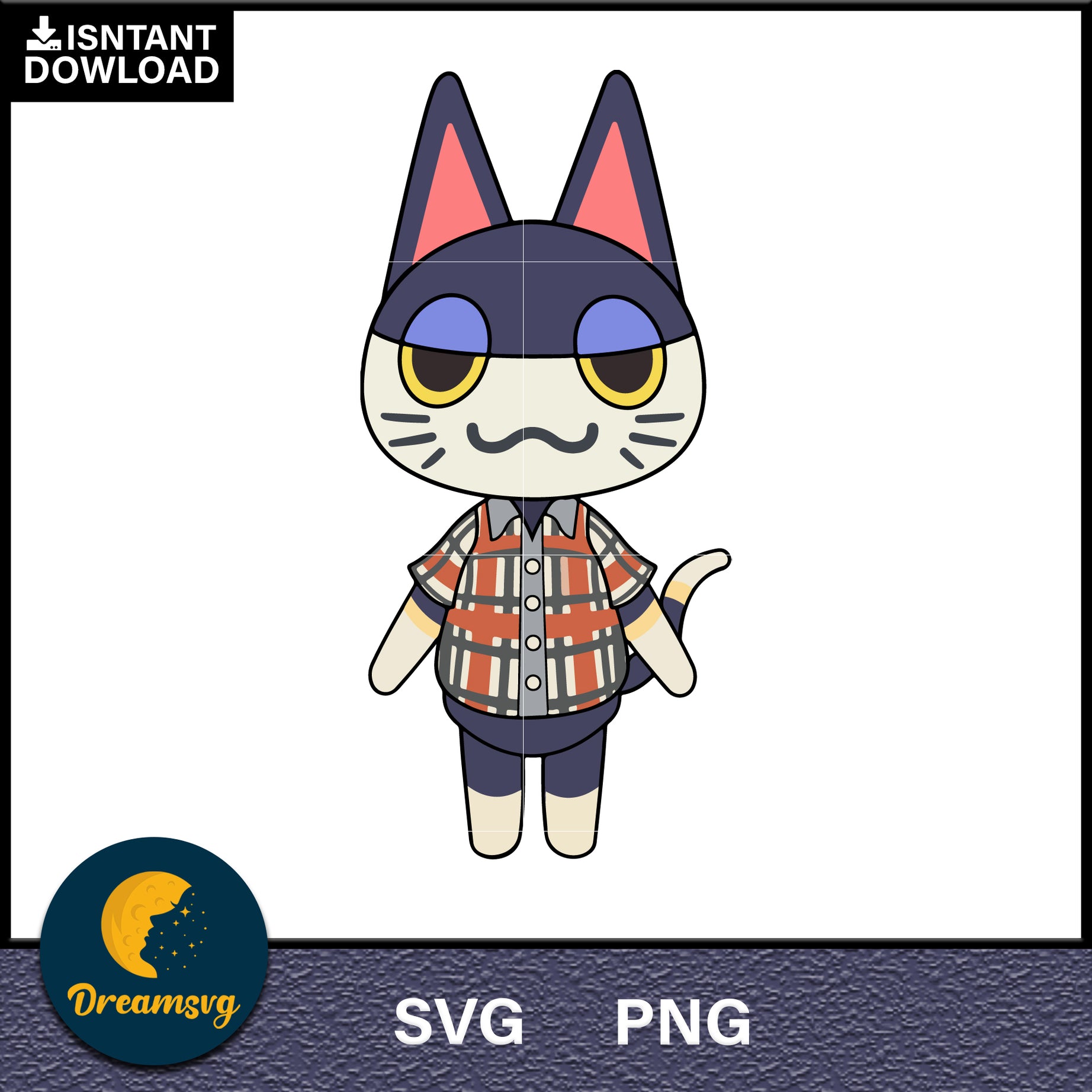 Punchy Animal Crossing Svg, Animal Crossing Svg, Animal Crossing Png, Cartoon svg, svg, png digital file