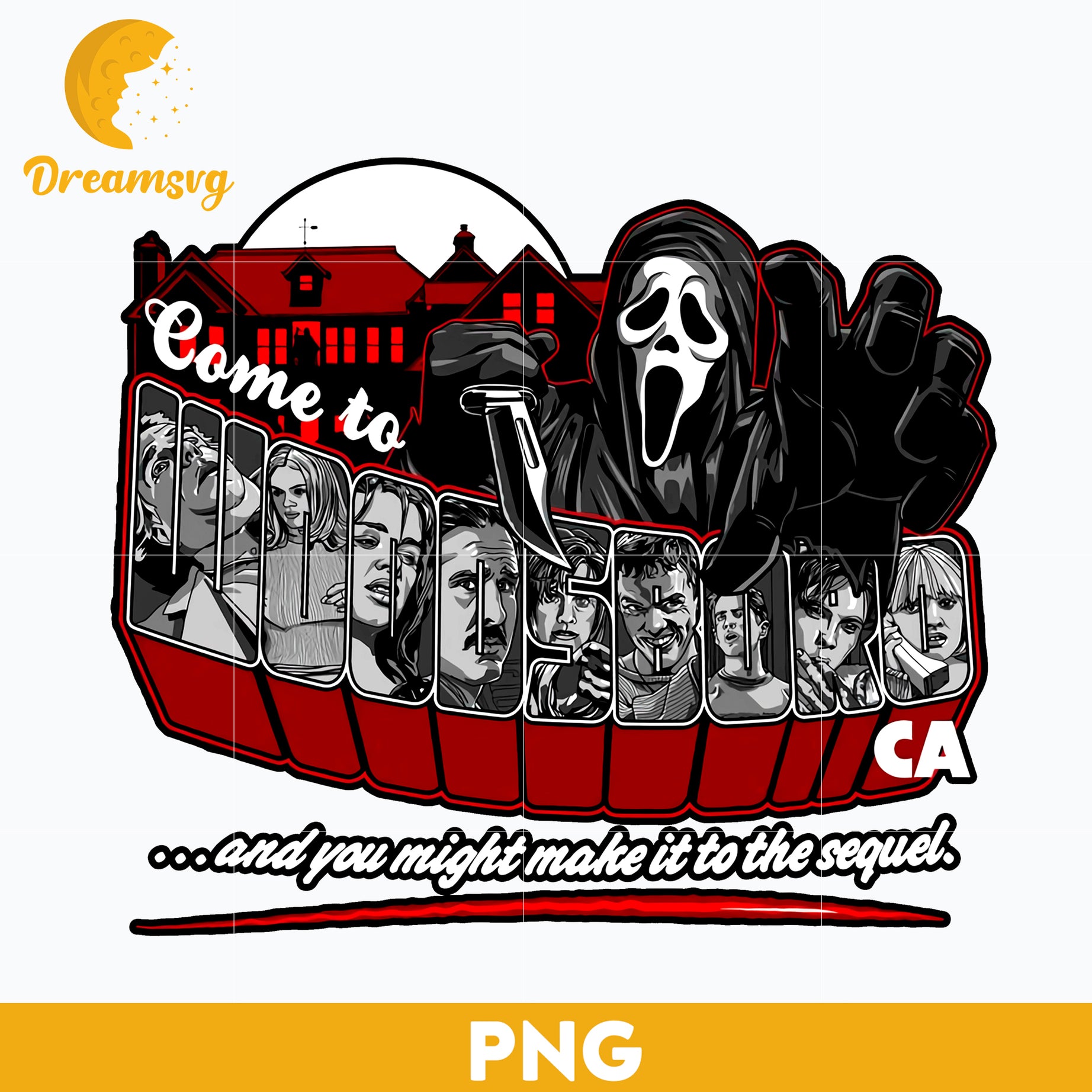 Horror movies PNG, Horror Characters PNG, Halloween Horror Movie Killers, Horror Movie Killers PNG, Digital files