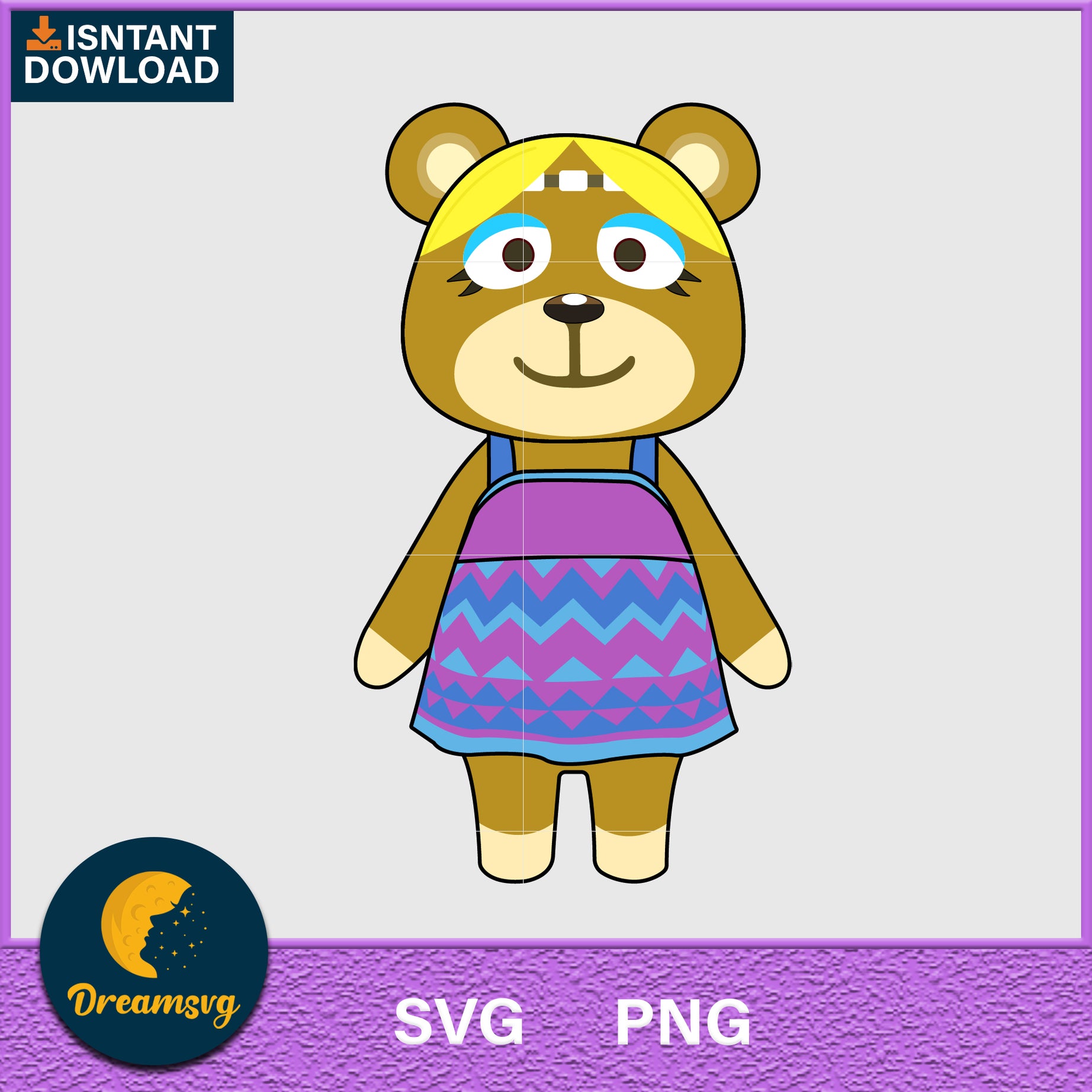 Paula Animal Crossing Svg, Animal Crossing Svg, Animal Crossing Png, Cartoon svg, svg, png digital file