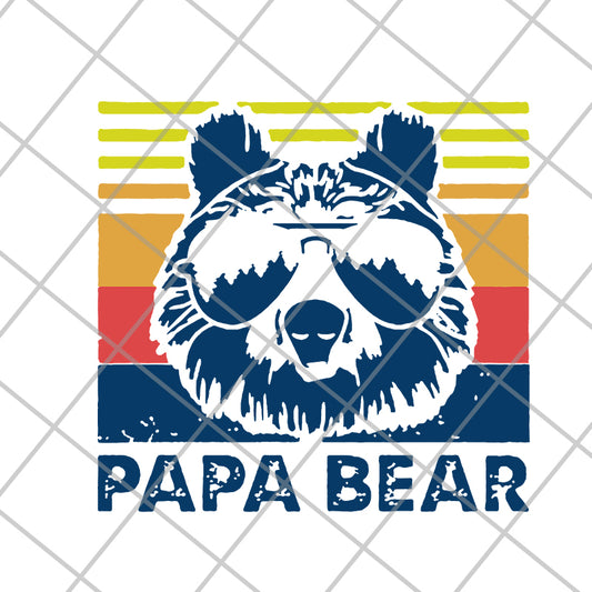 papa bear svg, png, dxf, eps digital file FTD24052114