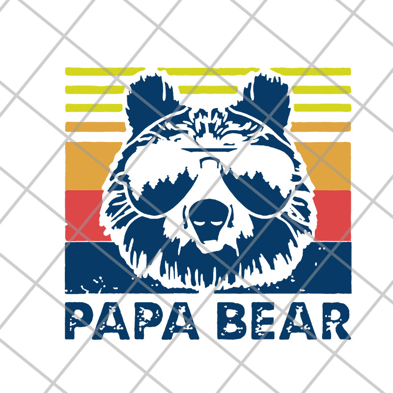 papa bear svg, png, dxf, eps digital file FTD24052114