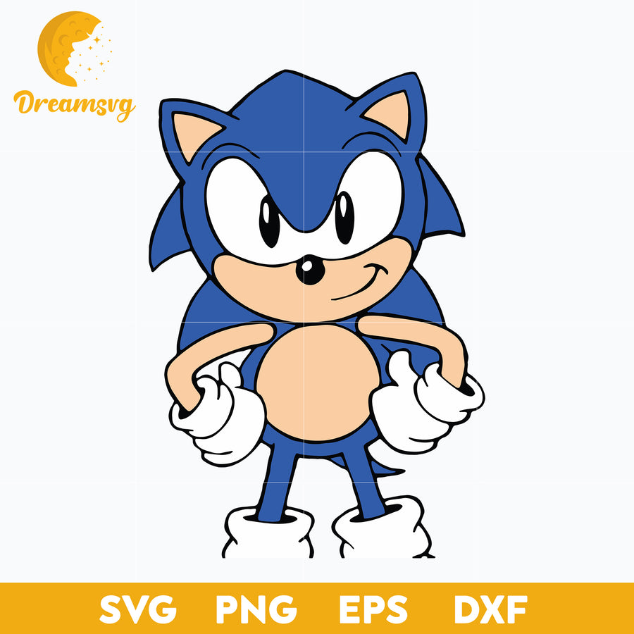 The Hedgehog Svg, Sonic Svg, Sonic Head Svg, Face Svg, Characters SVG, Cut files for Cricut, Cartoon svg, png, dxf, eps file.