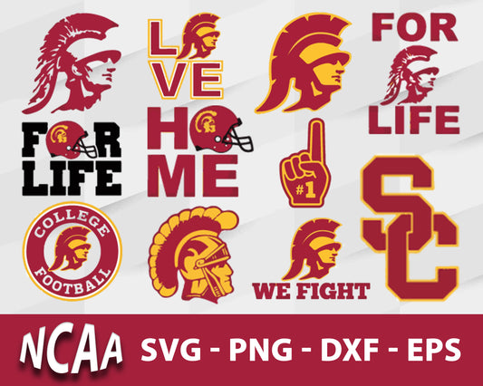 USC Trojans Svg Bundle, USC Trojans Svg, Sport Svg, Ncaa Svg, Png, Dxf, Eps Digital file.