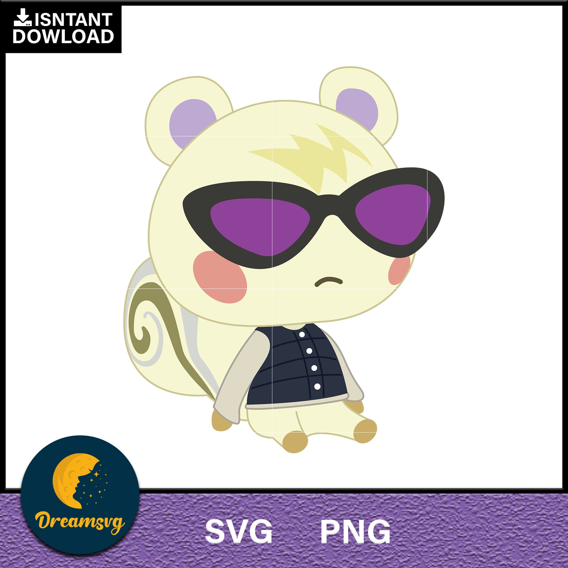 Marshal Animal Crossing Svg, Animal Crossing Svg, Animal Crossing Png, Cartoon svg, svg, png digital file