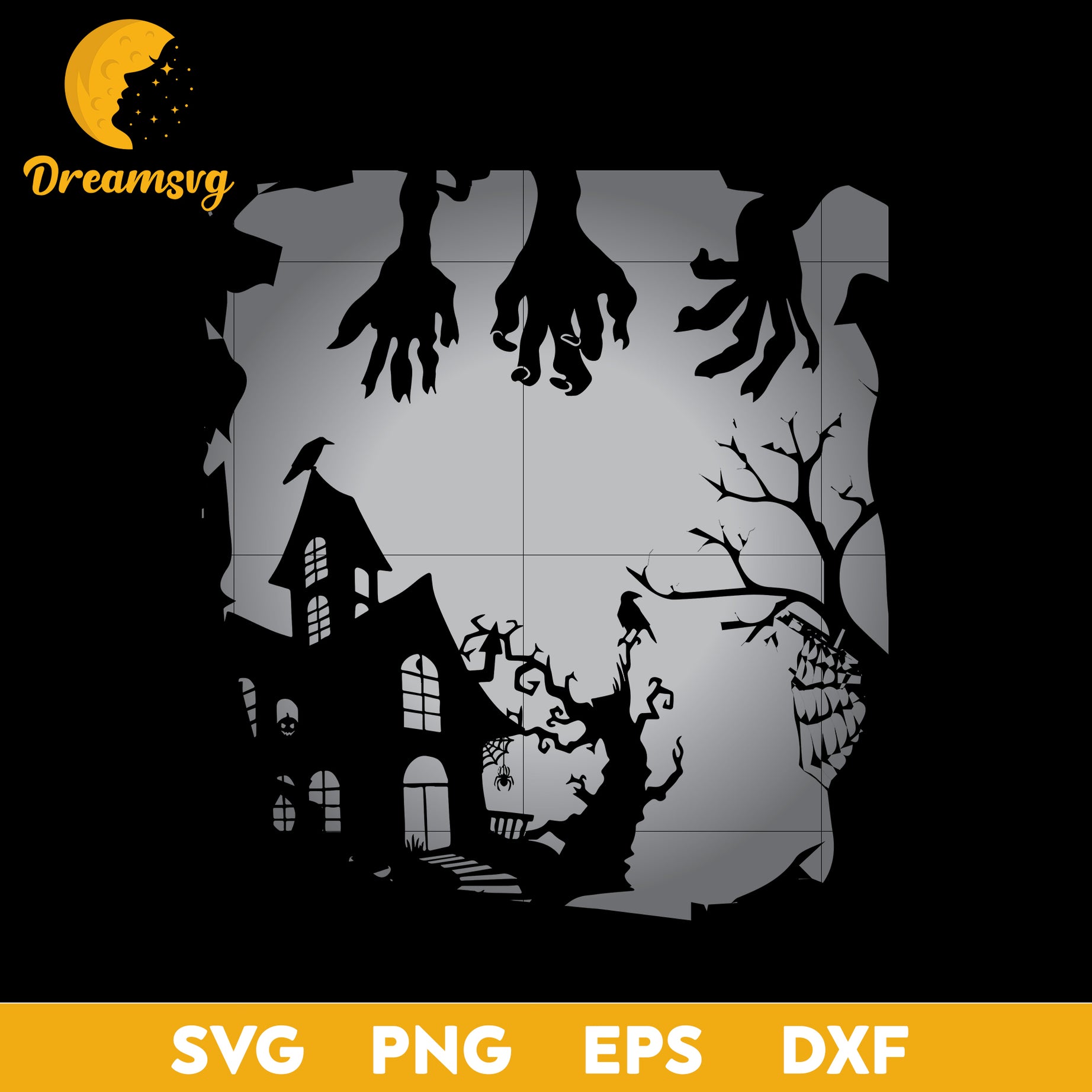 Halloween Night svg, Halloween svg, png, dxf, eps digital file.