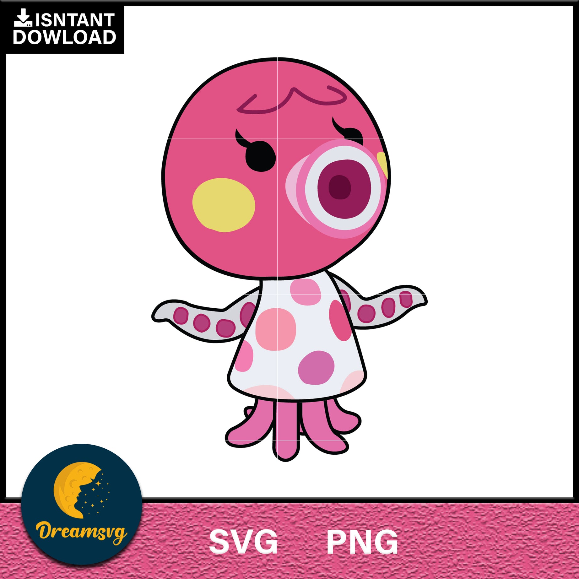 Miranda Animal Crossing Svg, Animal Crossing Svg, Animal Crossing Png, Cartoon svg, svg, png digital file