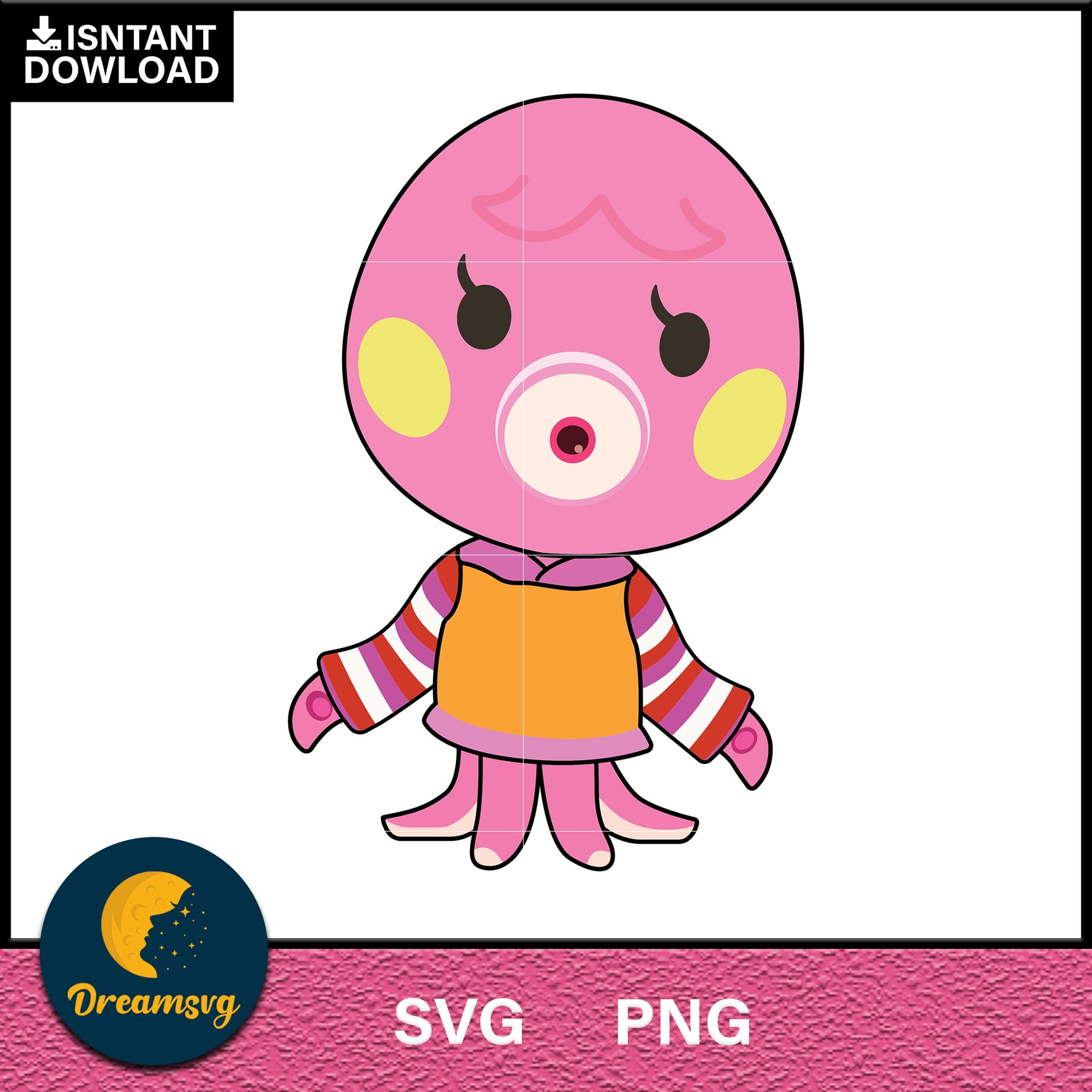 Miranda Animal Crossing Svg, Animal Crossing Svg, Animal Crossing Png, Cartoon svg, svg, png digital file