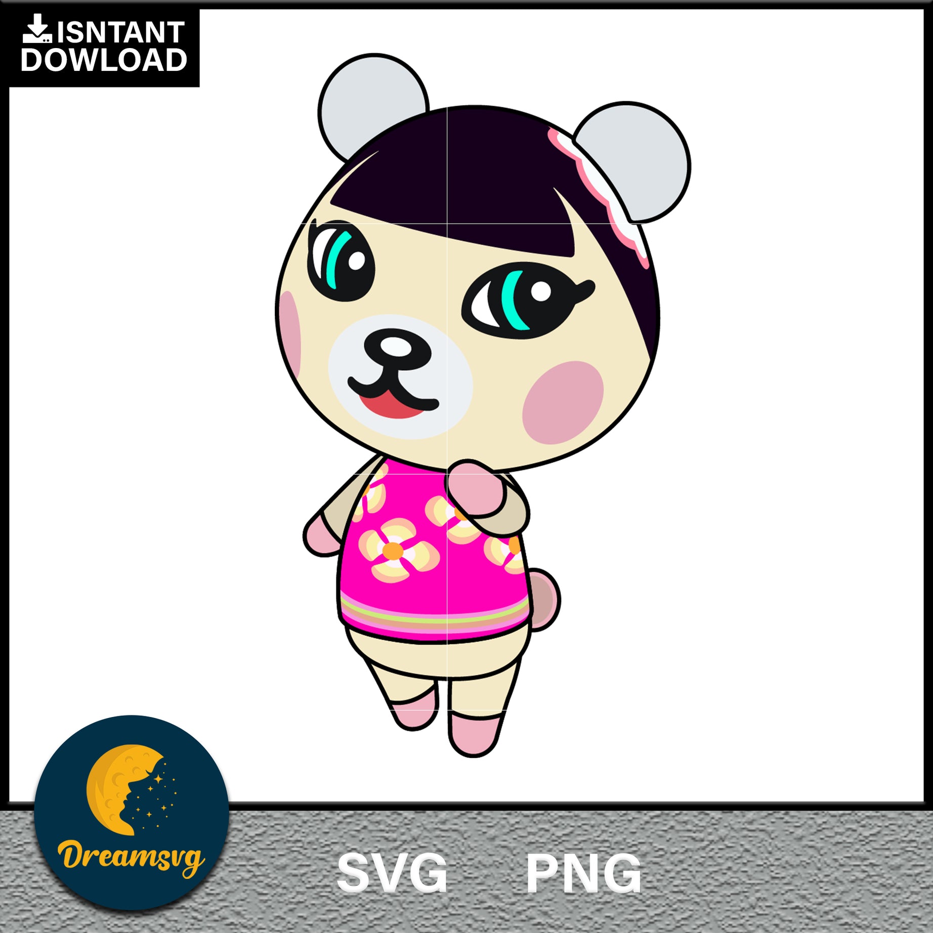 Pekoe Animal Crossing Svg, Animal Crossing Svg, Animal Crossing Png, Cartoon svg, svg, png digital file