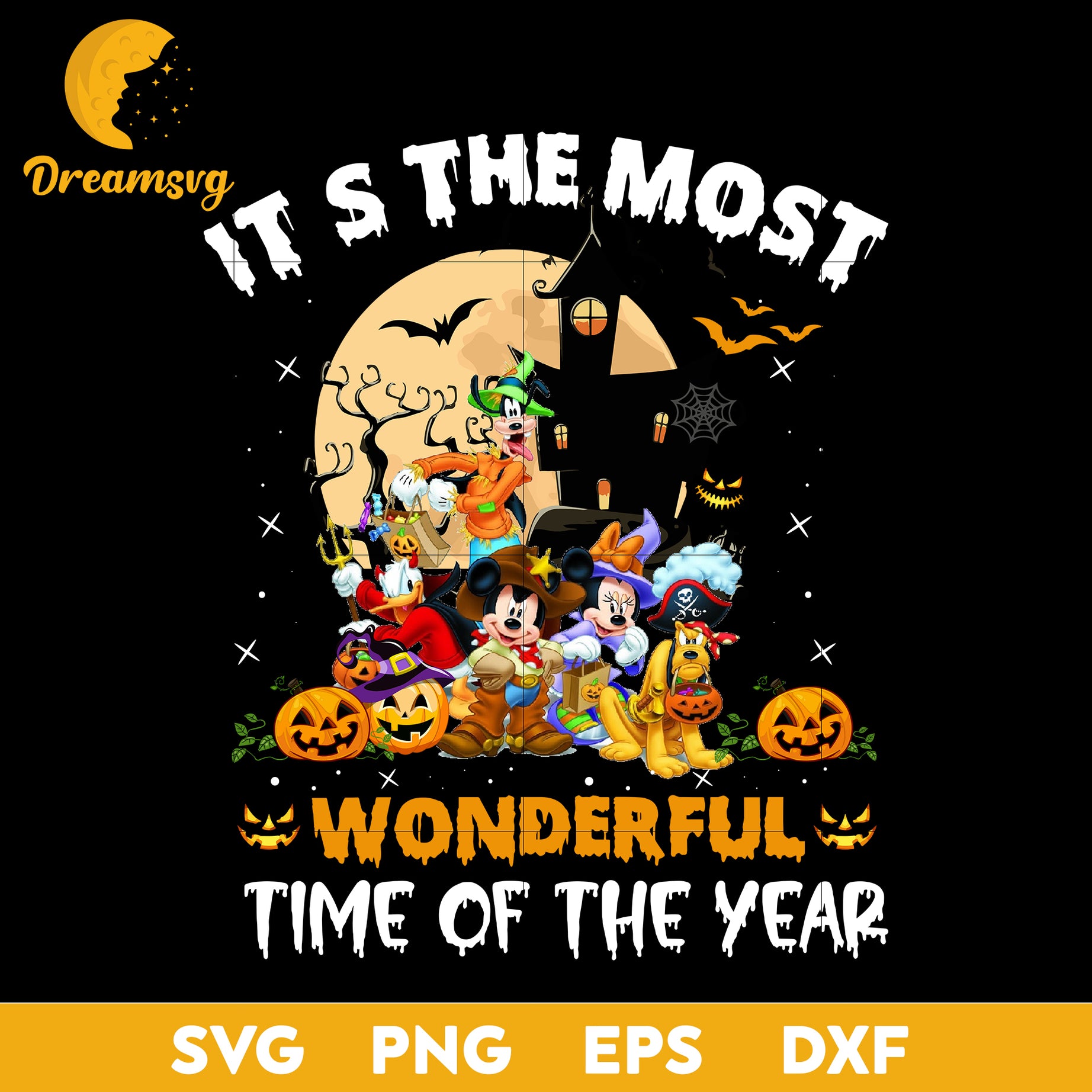 It's the most wonderfull time of the year  Svg, Halloween svg, png, dxf, eps digital file.
