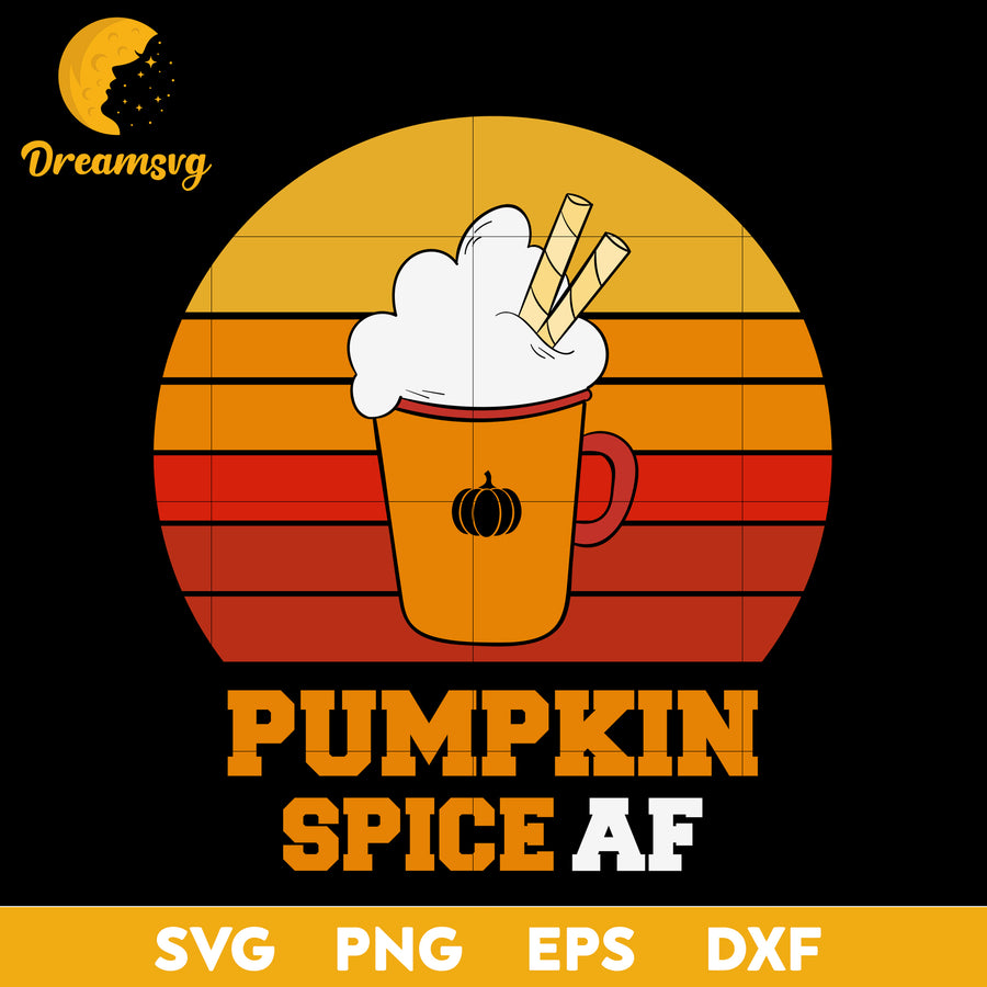 Pumpkin Spice Af Funny Halloween svg, Halloween svg, png, dxf, eps digital file.