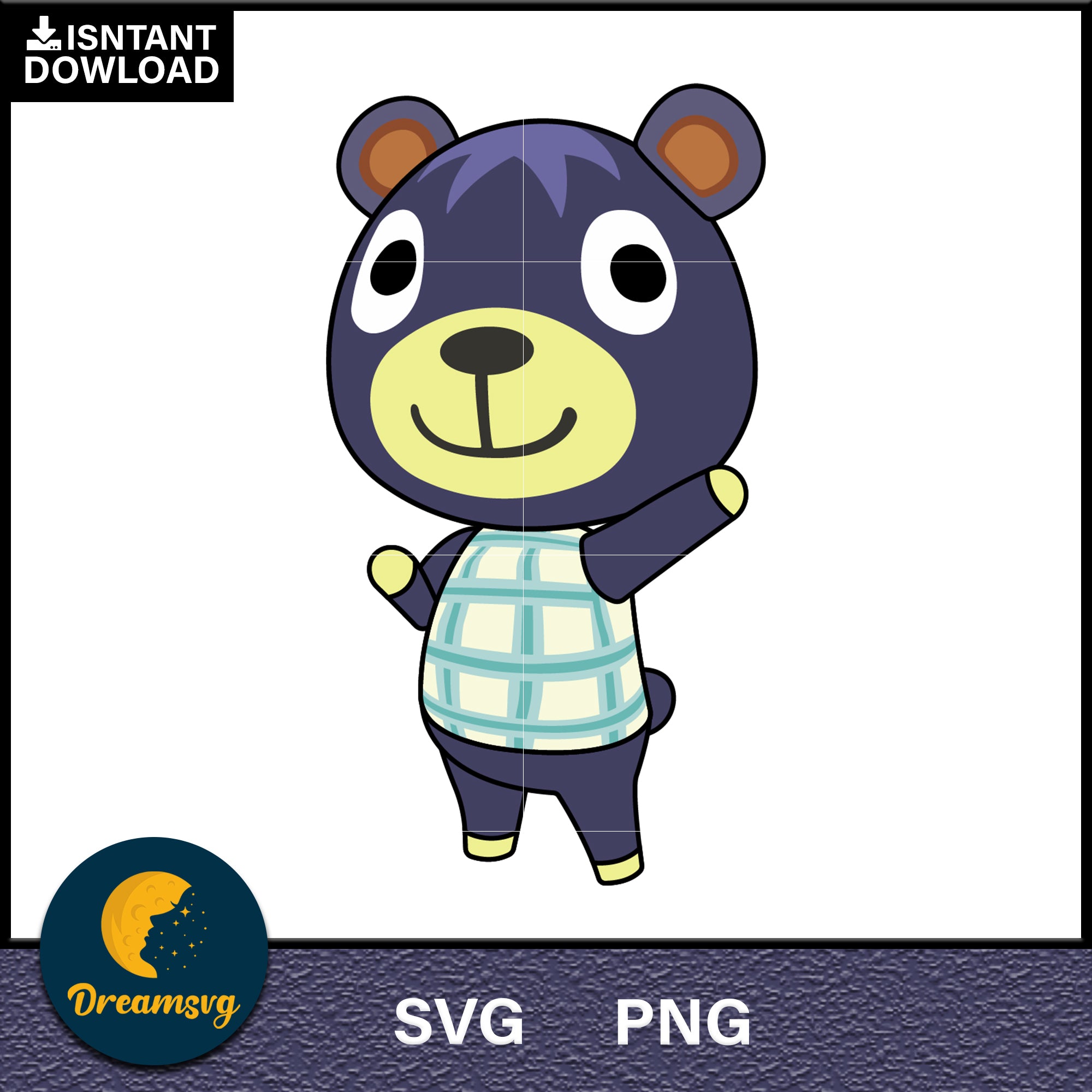 Poncho Animal Crossing Svg, Animal Crossing Svg, Animal Crossing Png, Cartoon svg, svg, png digital file