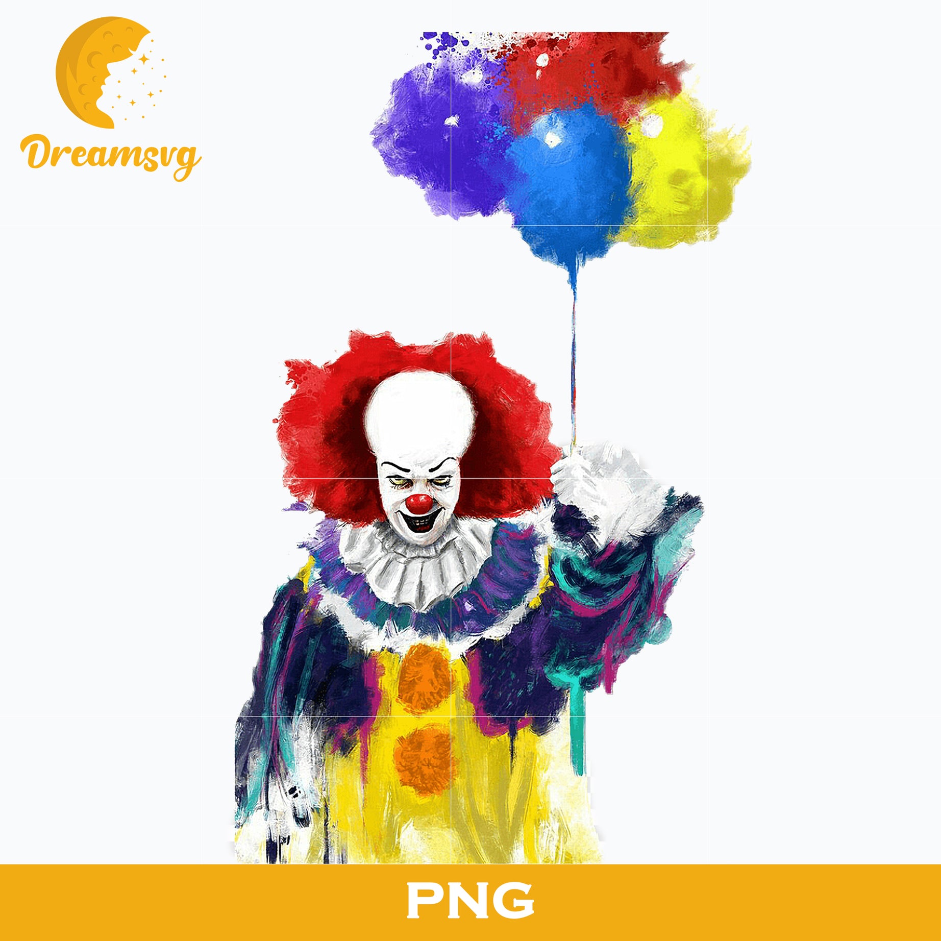 Pennywise Clown PNG, Pennywise Clown Halloween, It Png, Scary Halloween, Horror Characters, Halloween svg, png digital file.