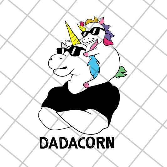 Dadacorn svg, Fathers day svg, png, dxf, eps digital file FTD29042131