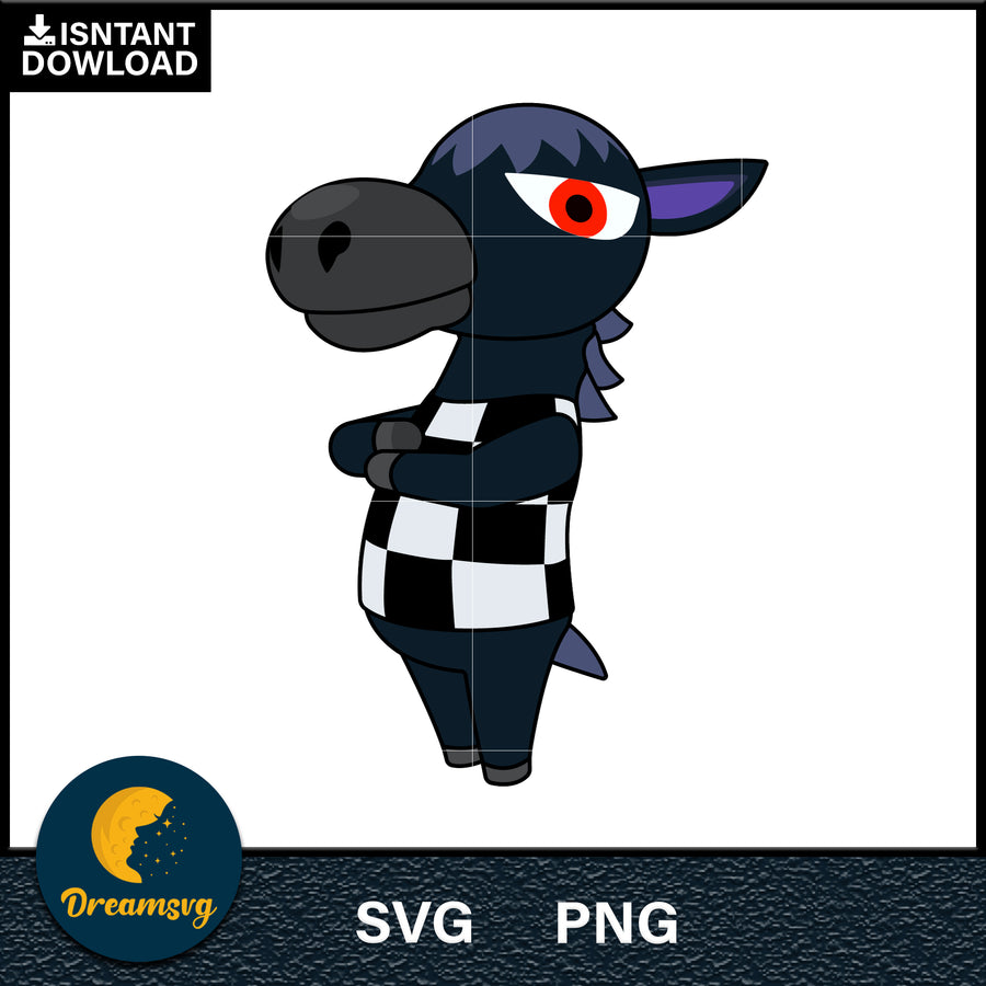 Roscoe Animal Crossing Svg, Animal Crossing Svg, Animal Crossing Png, Cartoon svg, svg, png digital file