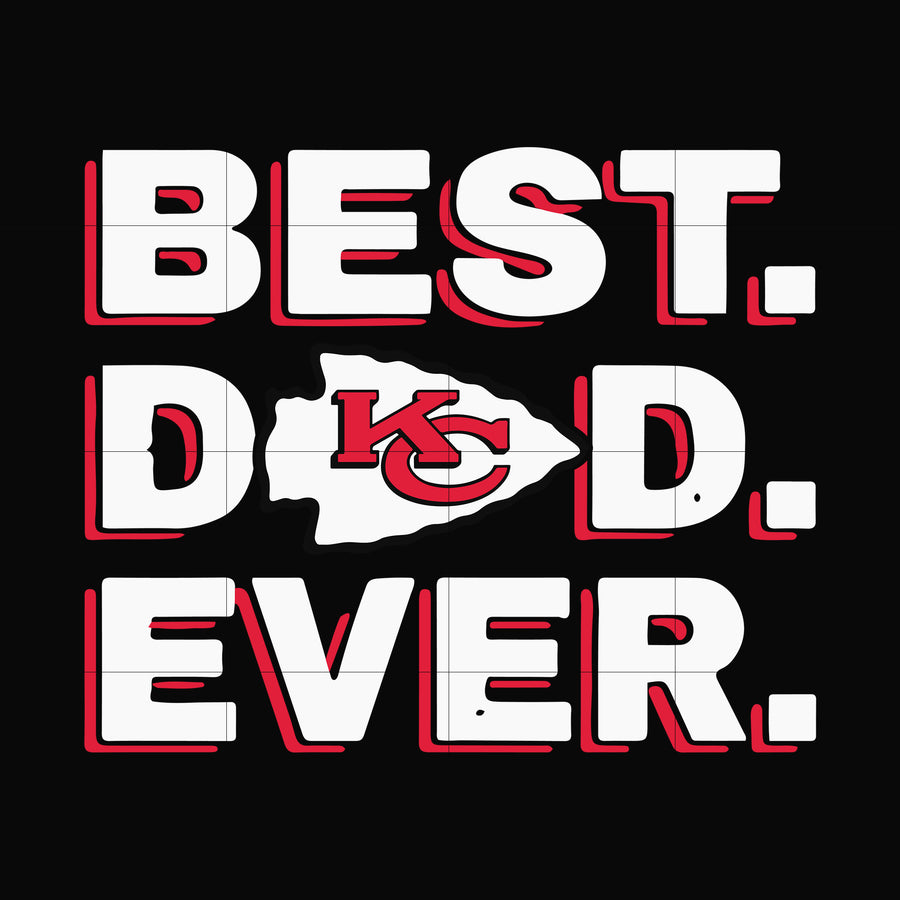 Best dad ever,Kansas City Chiefs NFL team svg, png, dxf, eps digital file FTD91
