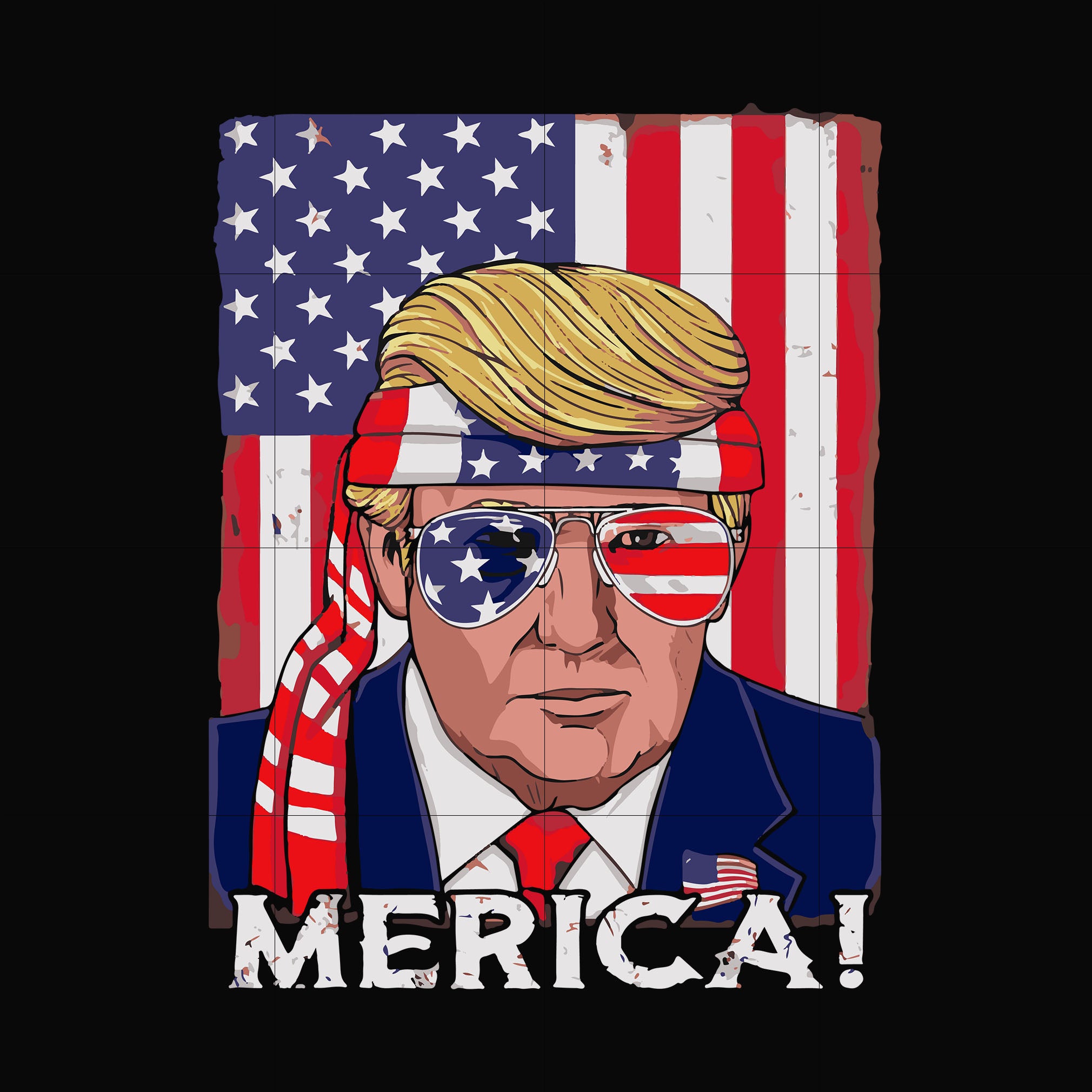 Donald Trumd America svg, png, dxf, eps, digital file JULY0075