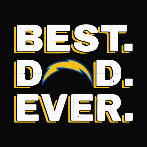 Best dad ever,Los Angeles Chargers NFL team svg, png, dxf, eps digital file FTD92