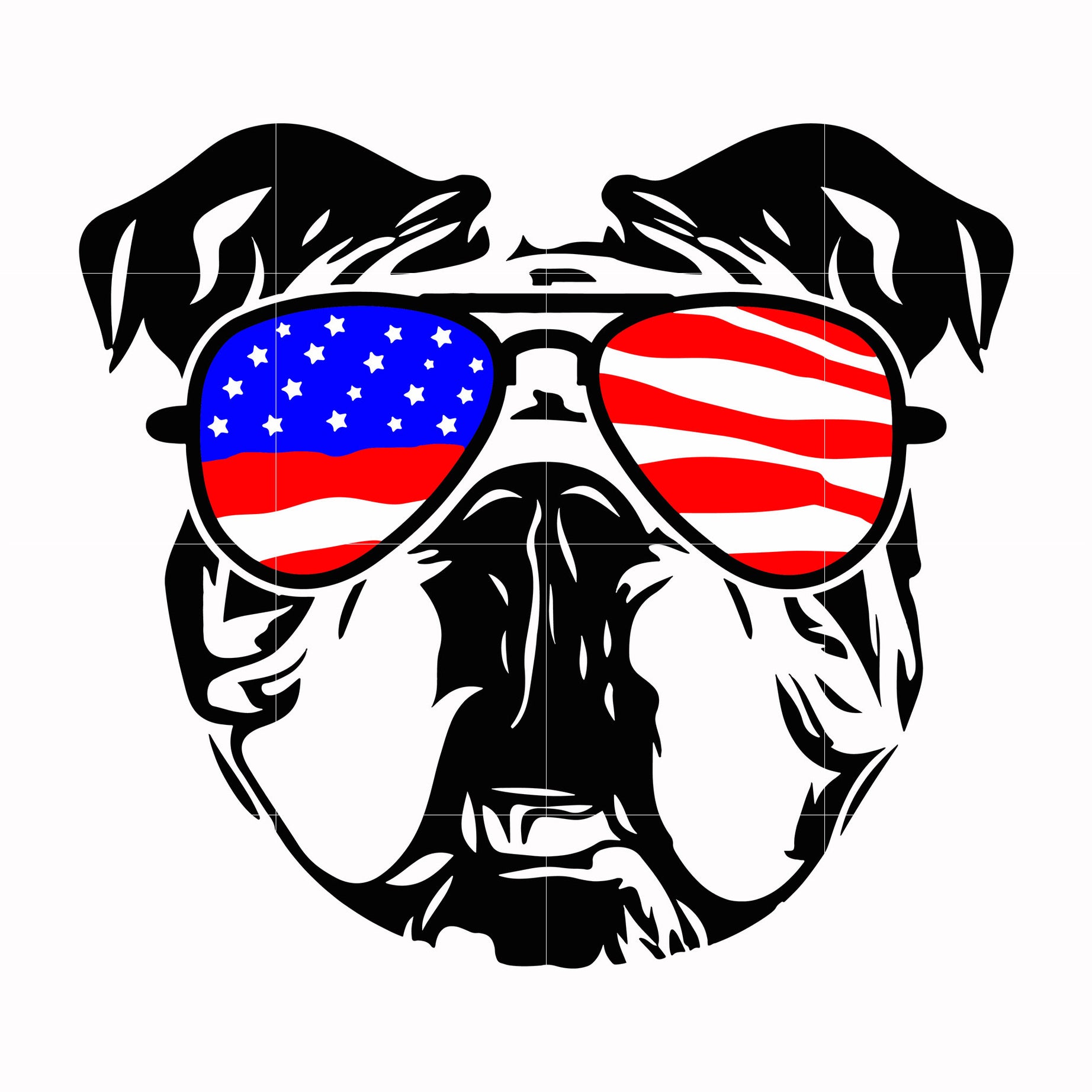 french bulldog america svg, png, dxf, eps, digital file JULY0064
