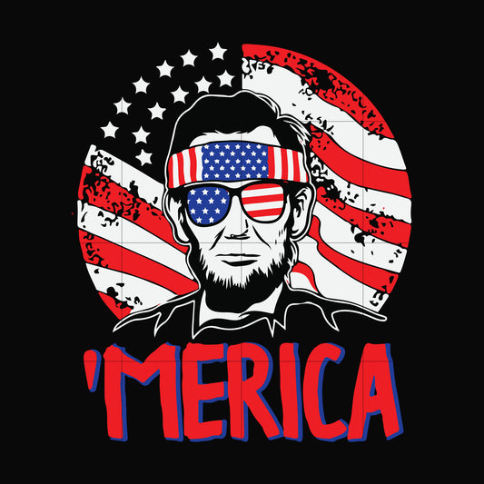 lin Merica svg, png, dxf, eps, digital file JULY0045