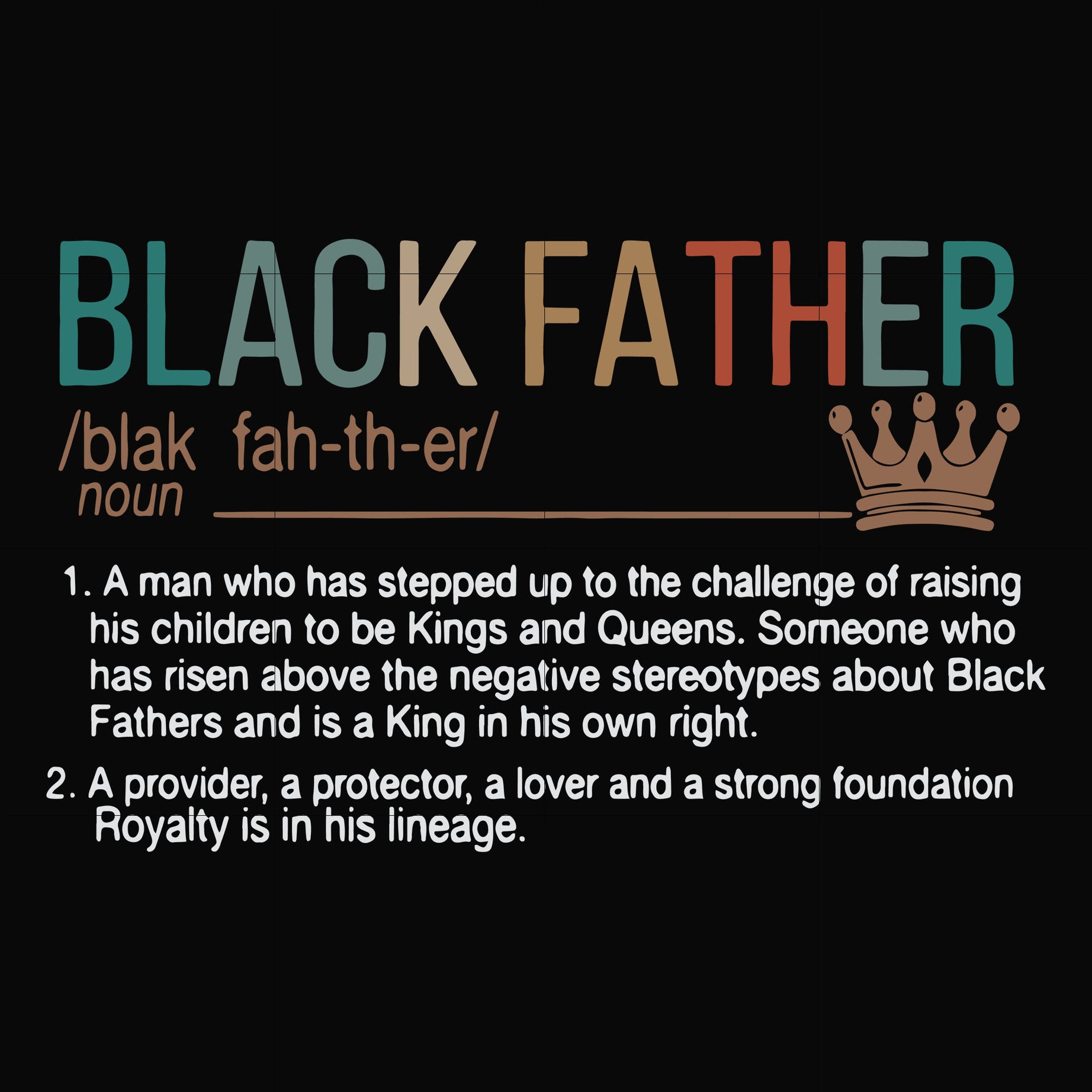black father svg, png, dxf, eps, digital file FTD11