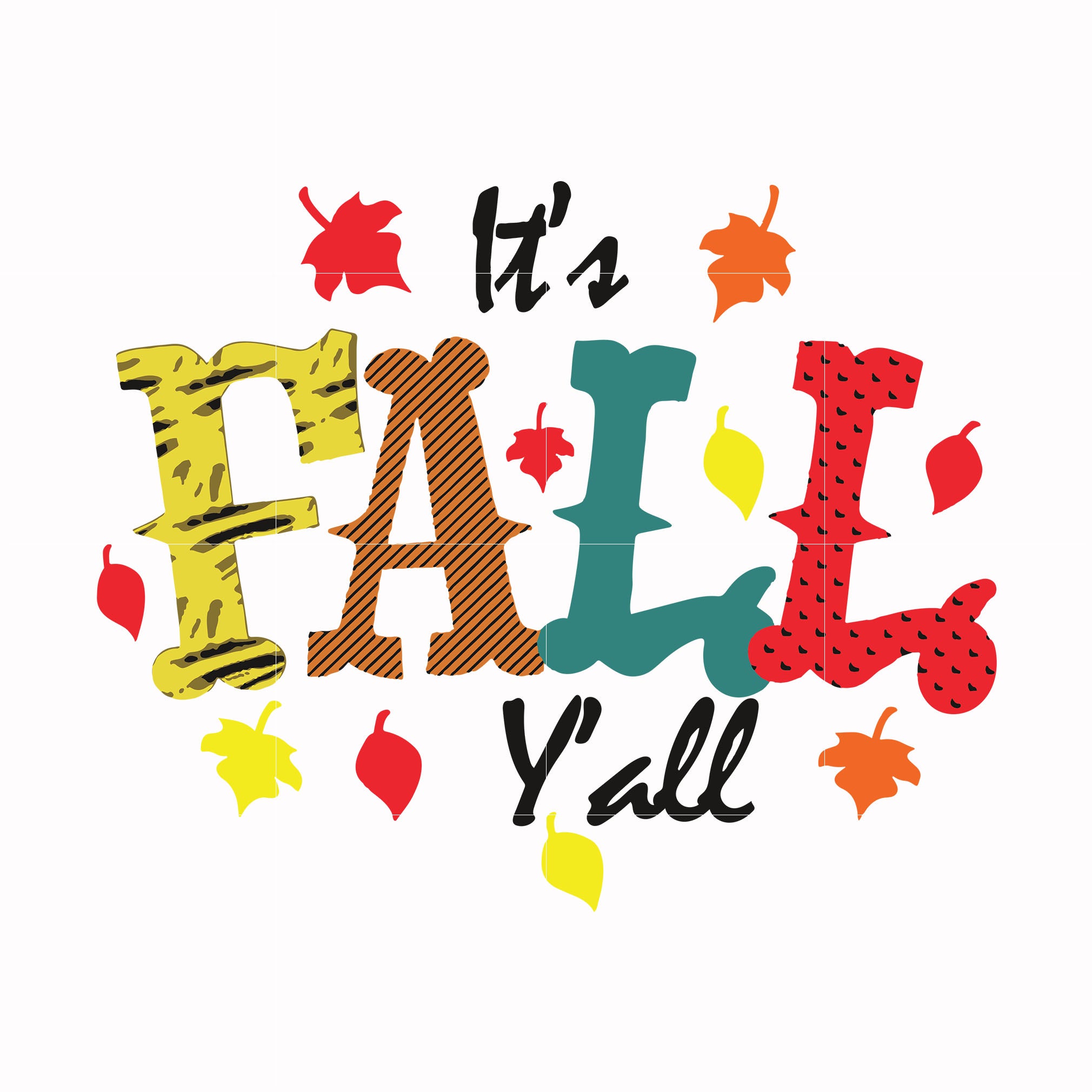 It's fall y'all svg, halloween svg, png, dxf, eps digital file HWL2407 ...