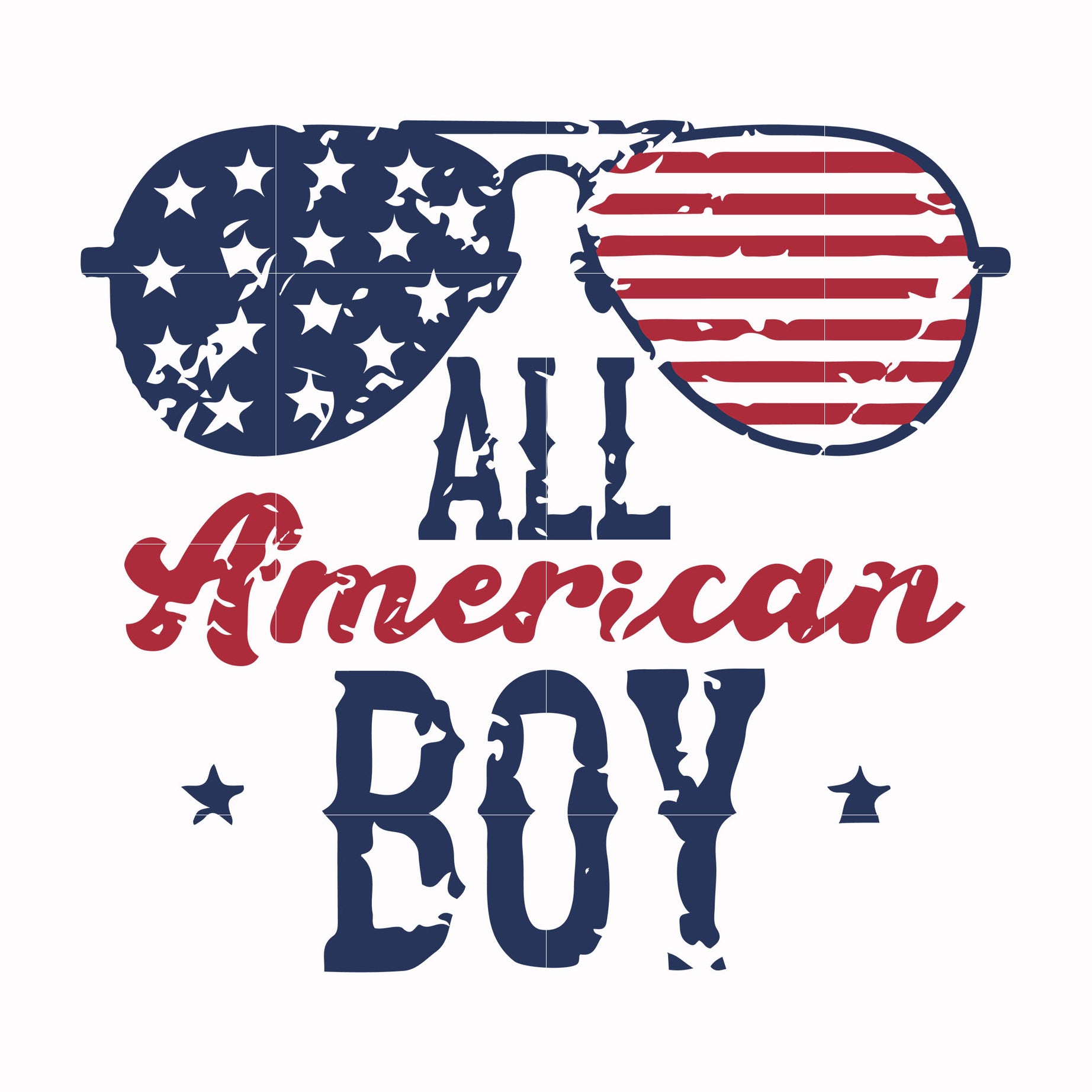all american boy svg, png, dxf, eps, digital file JULY0007