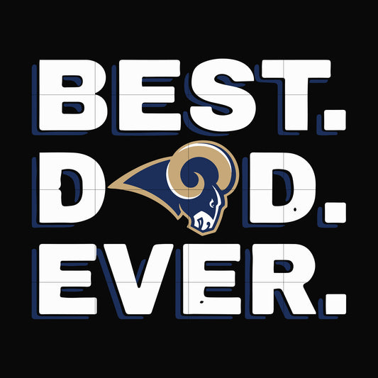 Best dad ever,Los angeles rams NFL team svg, png, dxf, eps digital file FTD87