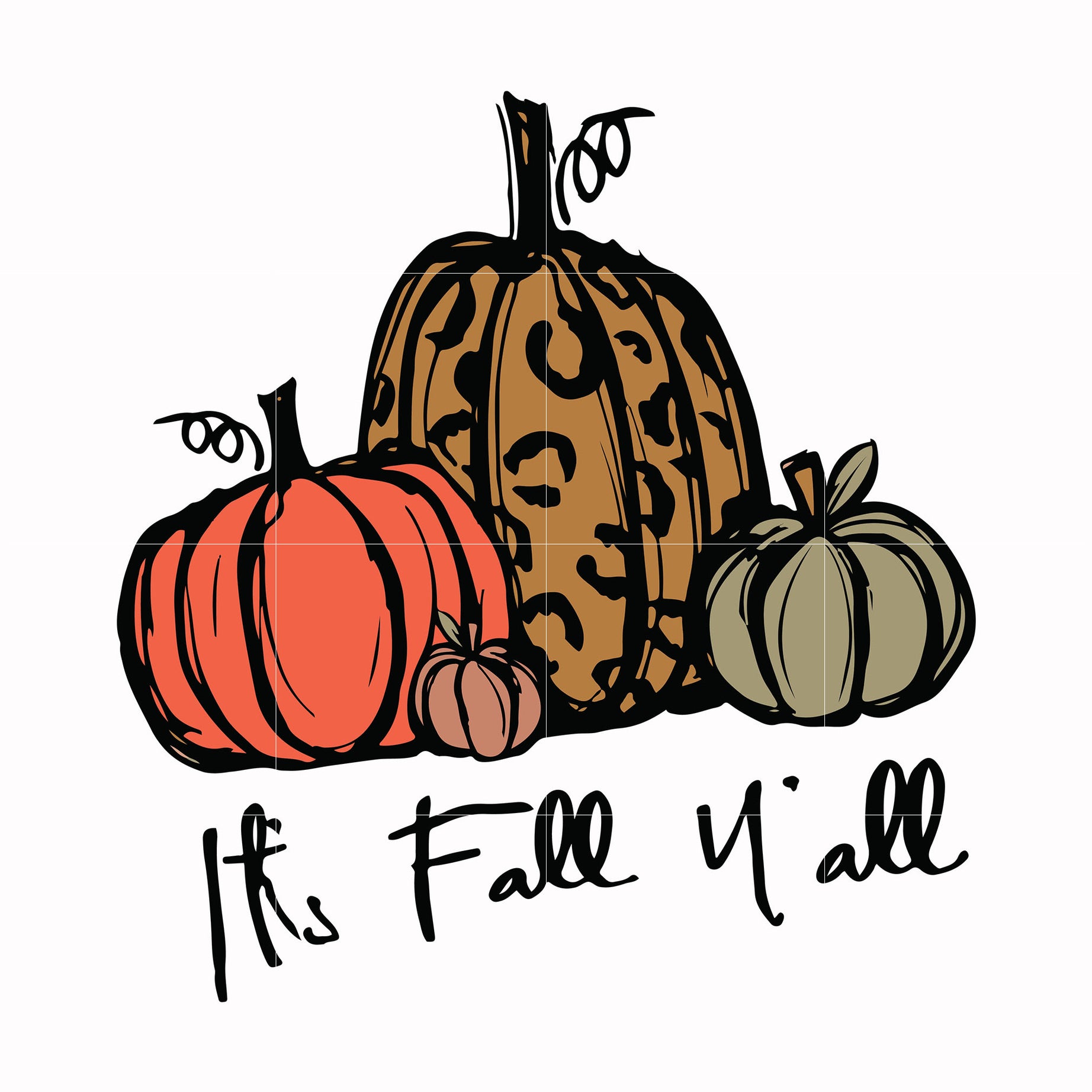 It's fall y'all svg, halloween svg, png, dxf, eps digital file HWL24072026