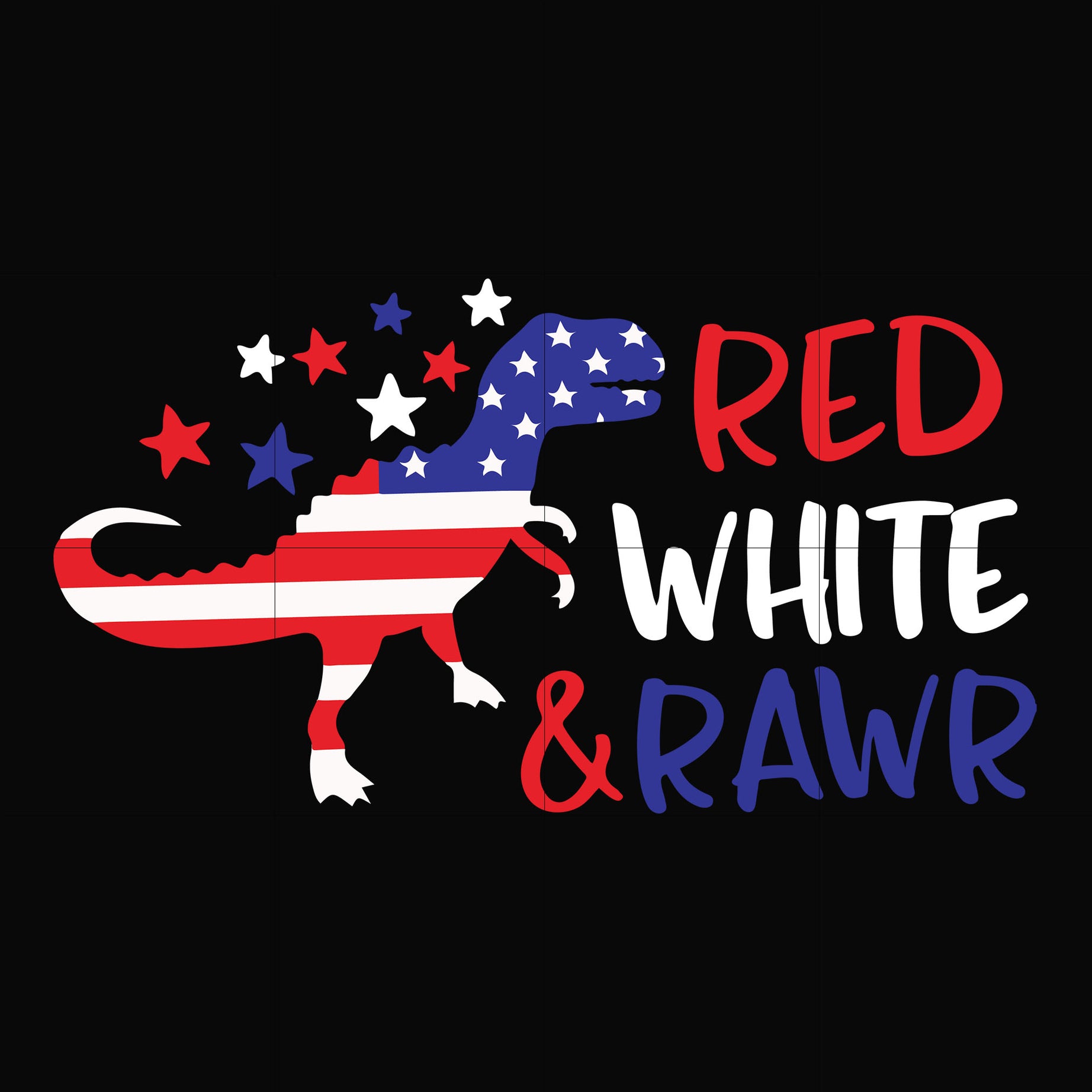 Red white & rawr svg, png, dxf, eps, digital file JULY0032