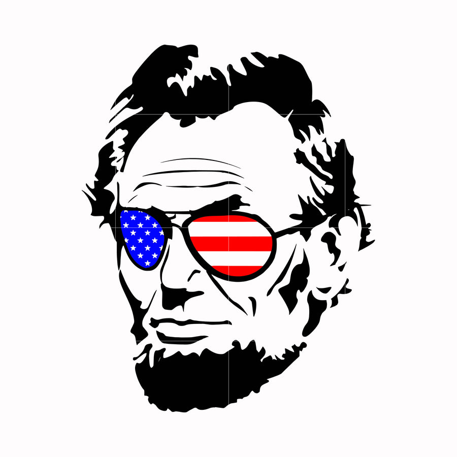 lincoln america svg, png, dxf, eps, digital file JULY0058