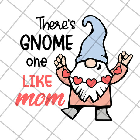 There's gnome on like mom svg, Mother's day svg, eps, png, dxf digital file MTD05042107