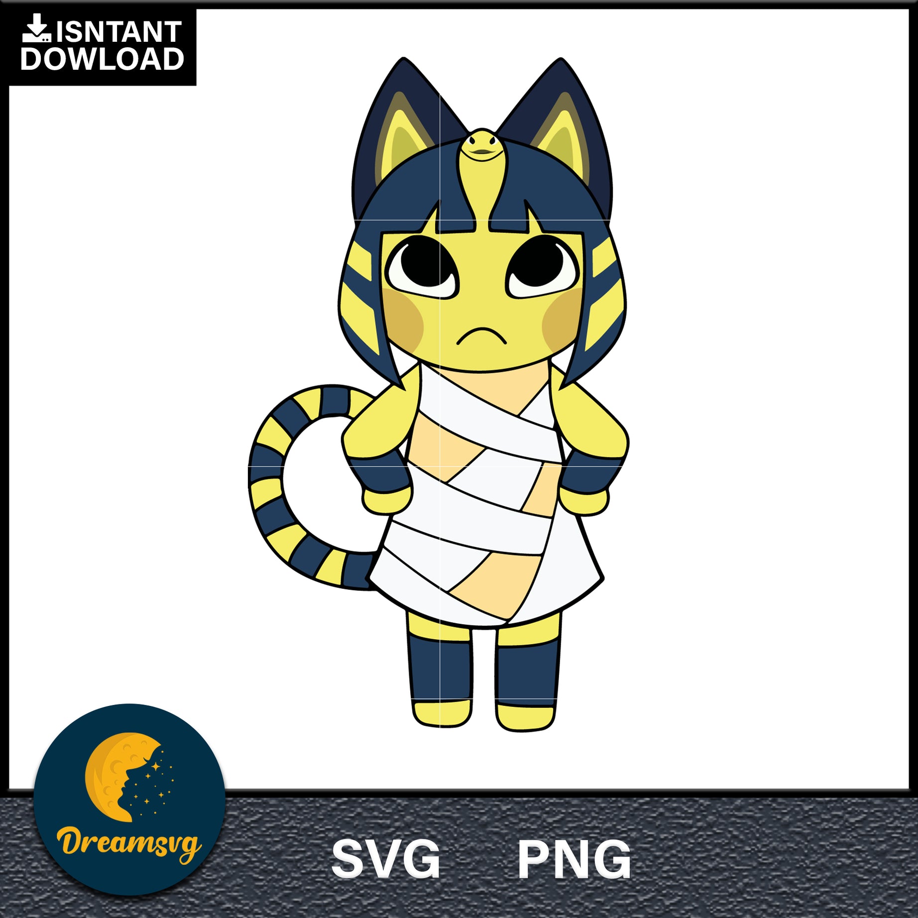 Ankha Animal Crossing Svg, Animal Crossing Svg, Animal Crossing Png, Cartoon svg, svg, png digital file
