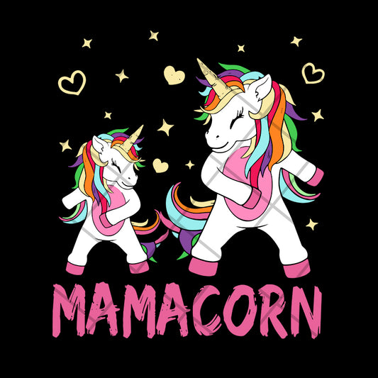 Mamacorn dabbing svg, Mother's day svg, eps, png, dxf digital file MTD02042114