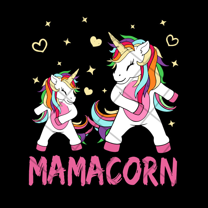 Mamacorn dabbing svg, Mother's day svg, eps, png, dxf digital file MTD02042114