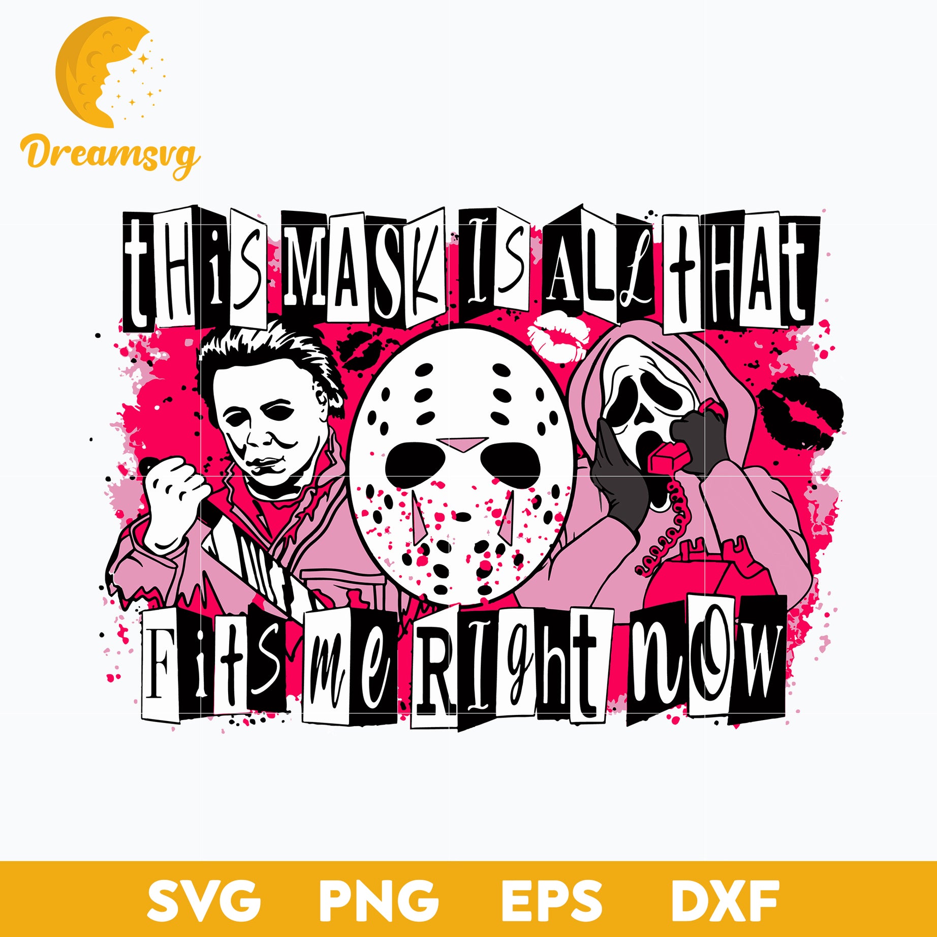 Mean Girls x Horror, This Mask Is All That Fits Me, Halloween Svg, png, dxf, eps digital file.
