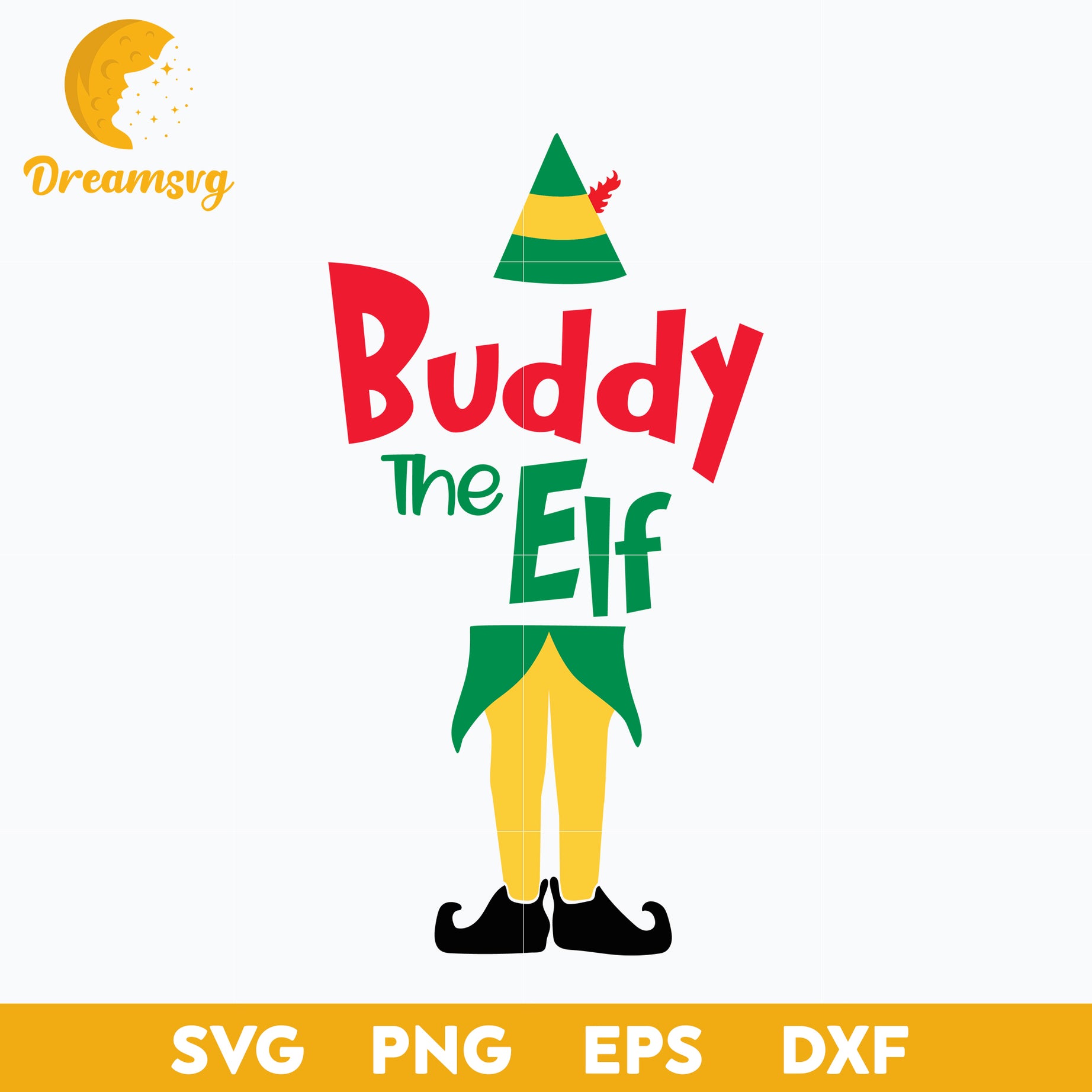 Buddy The Elf SVG, Christmas SVG PNG DXF EPS File.