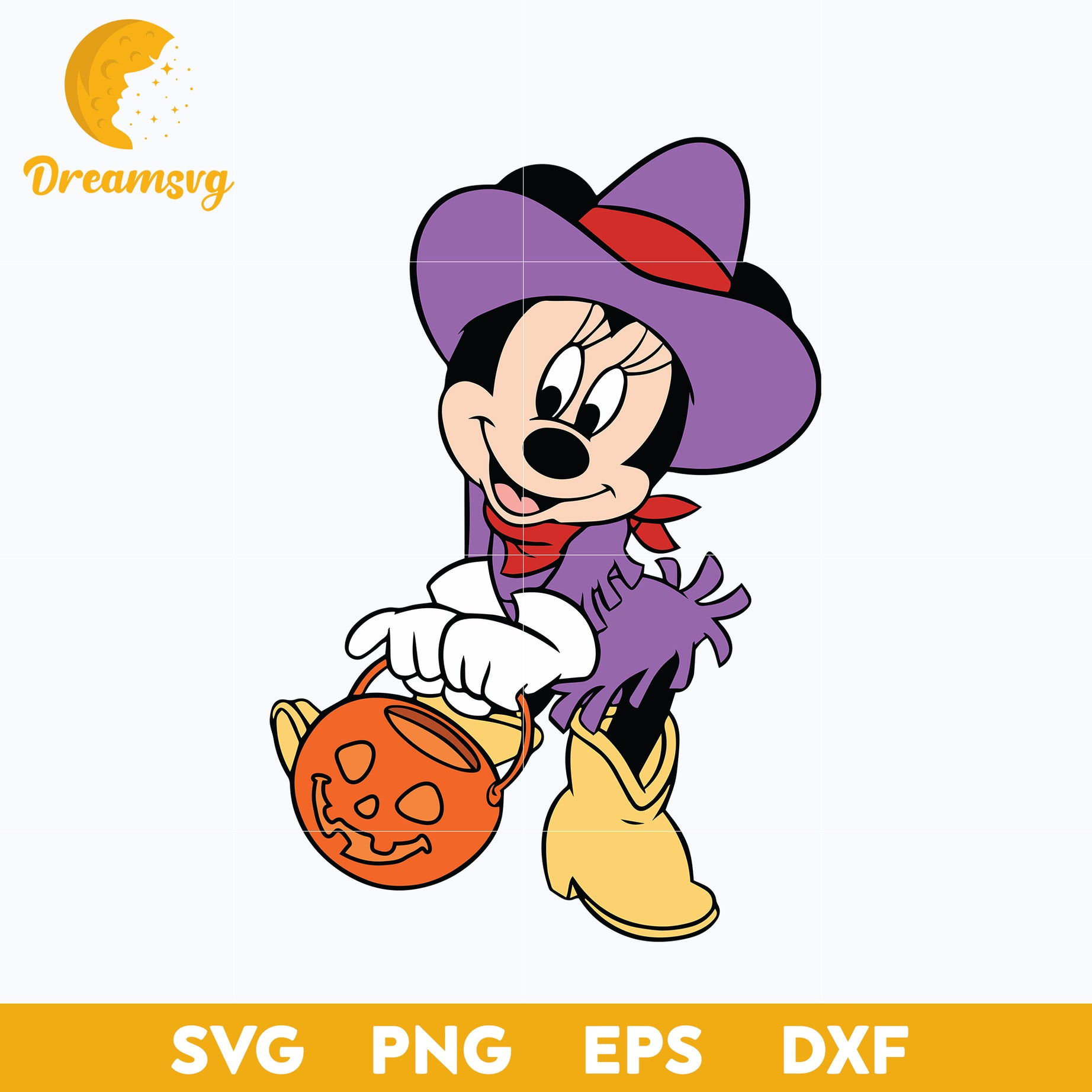 Minnie Mouse Halloween Svg,  Minnie Halloween Svg,  Minnie Svg, Halloween Svg, png, dxf, eps digital file.