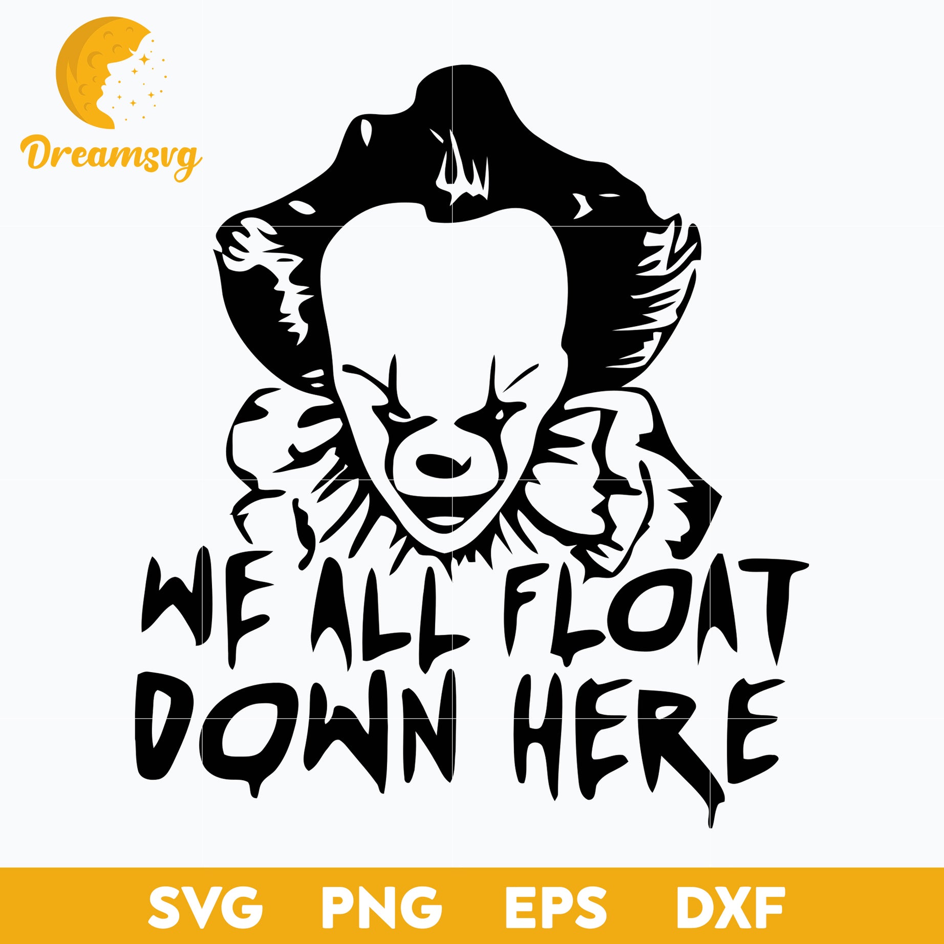 We All Float Dow Here Svg, Horro movies halloween svg, Horror Characters svg, Halloween svg, png, dxf, eps digital file.