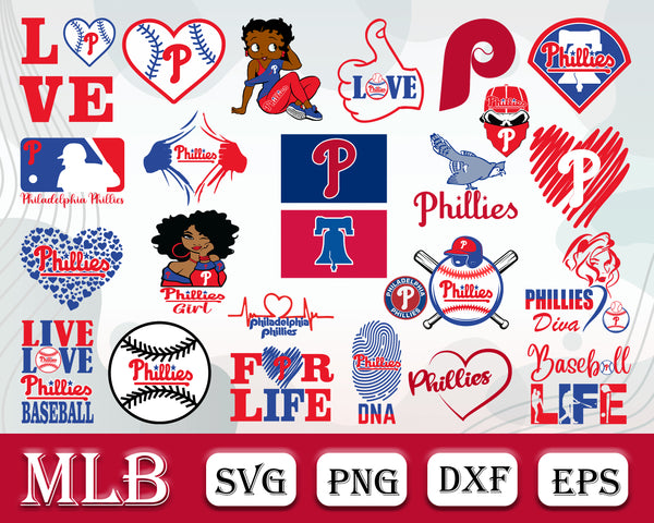 Phillies Bundle SVG, Philadelphia Phillies SVG, Sport SVG, MLB SVG.