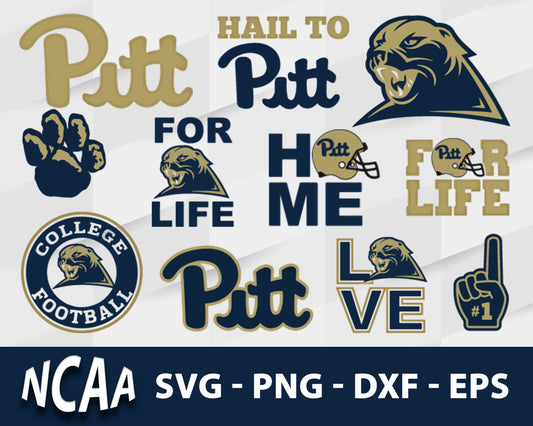Pittsburgh Panthers Svg Bundle, Pittsburgh Panthers Svg, Sport Svg, Ncaa Svg, Png, Dxf, Eps Digital file.